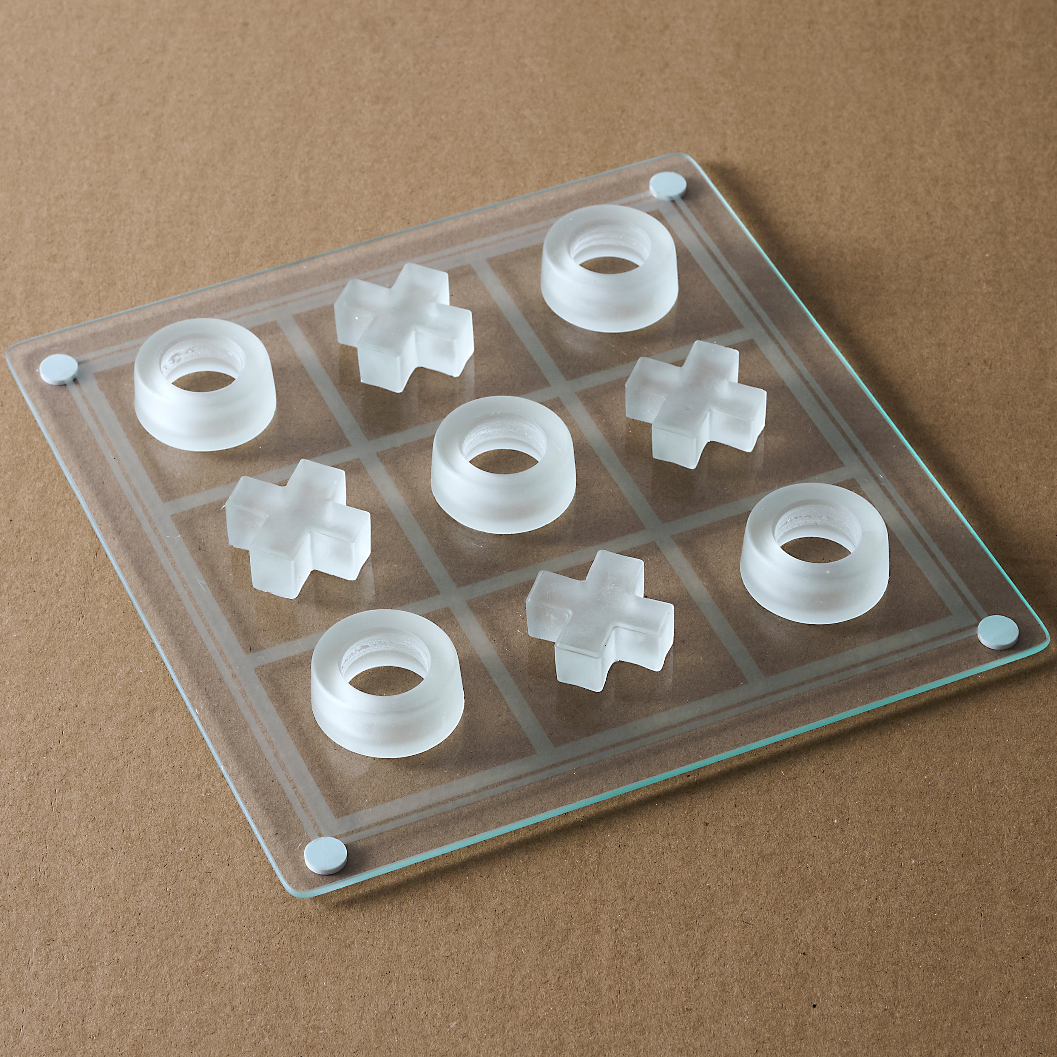 JEU DU TIC TAC TOE EN VERRE