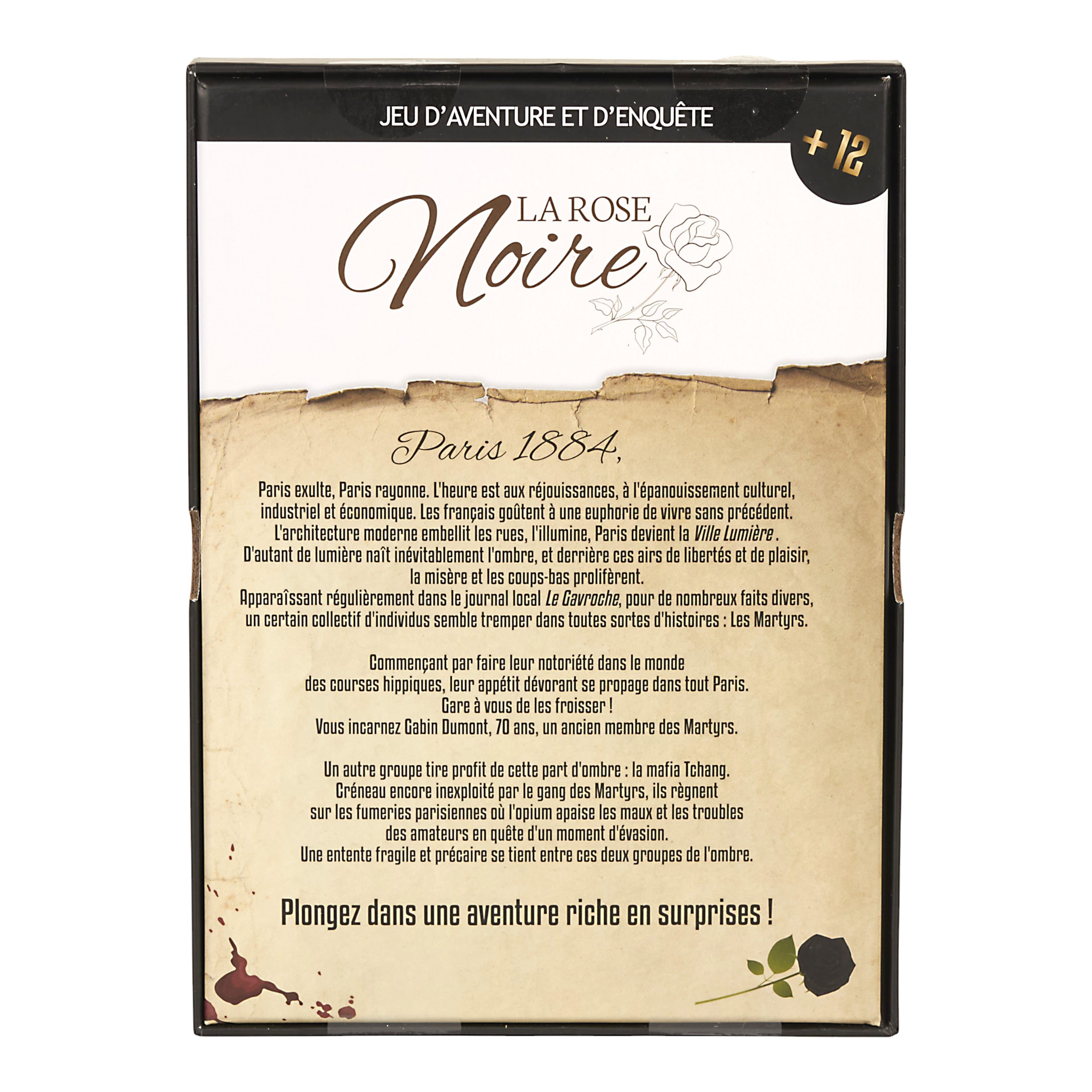 JEU ESCAPE GAME LA ROSE NOIRE