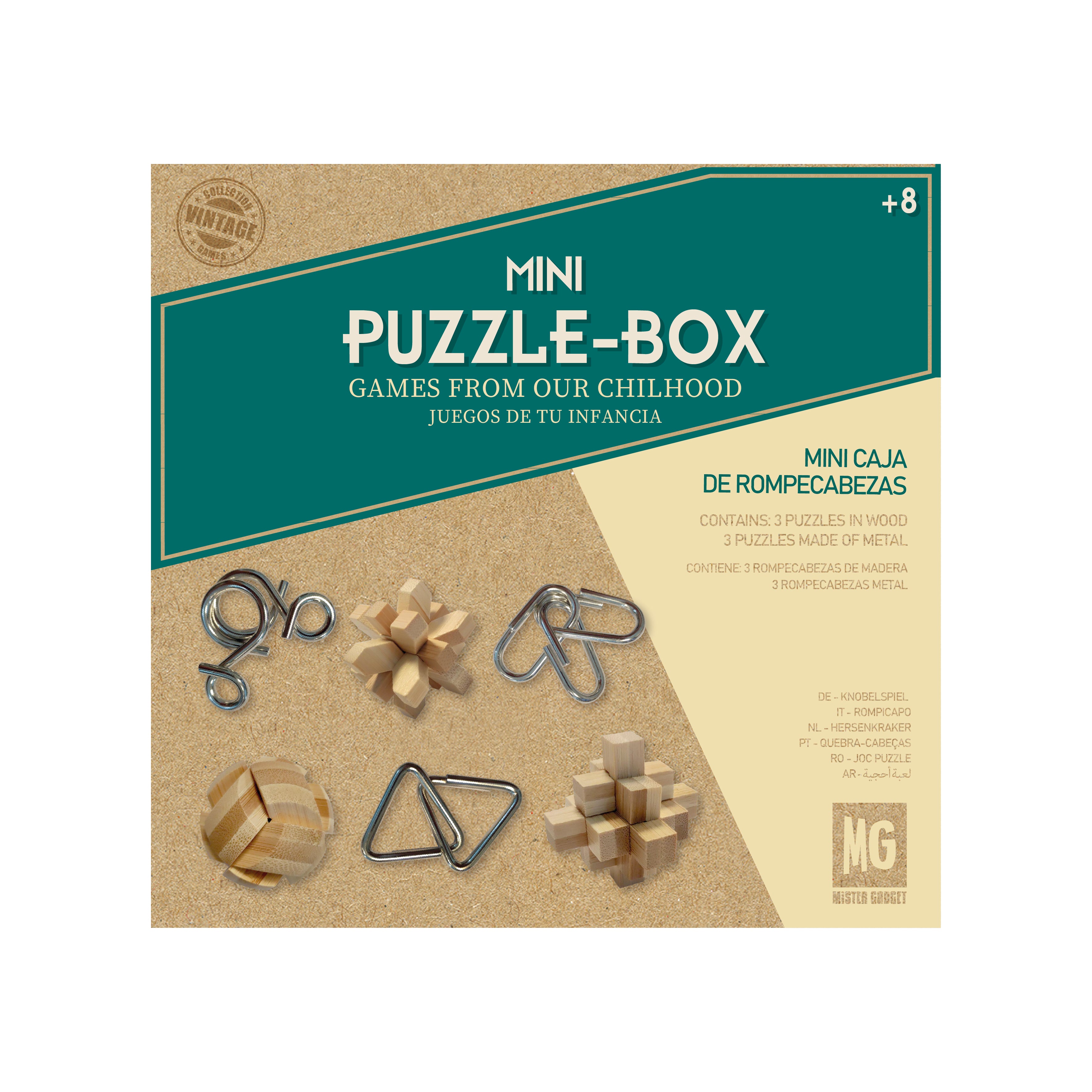 COFFRET CASSE TETE BOIS ET METAL X6