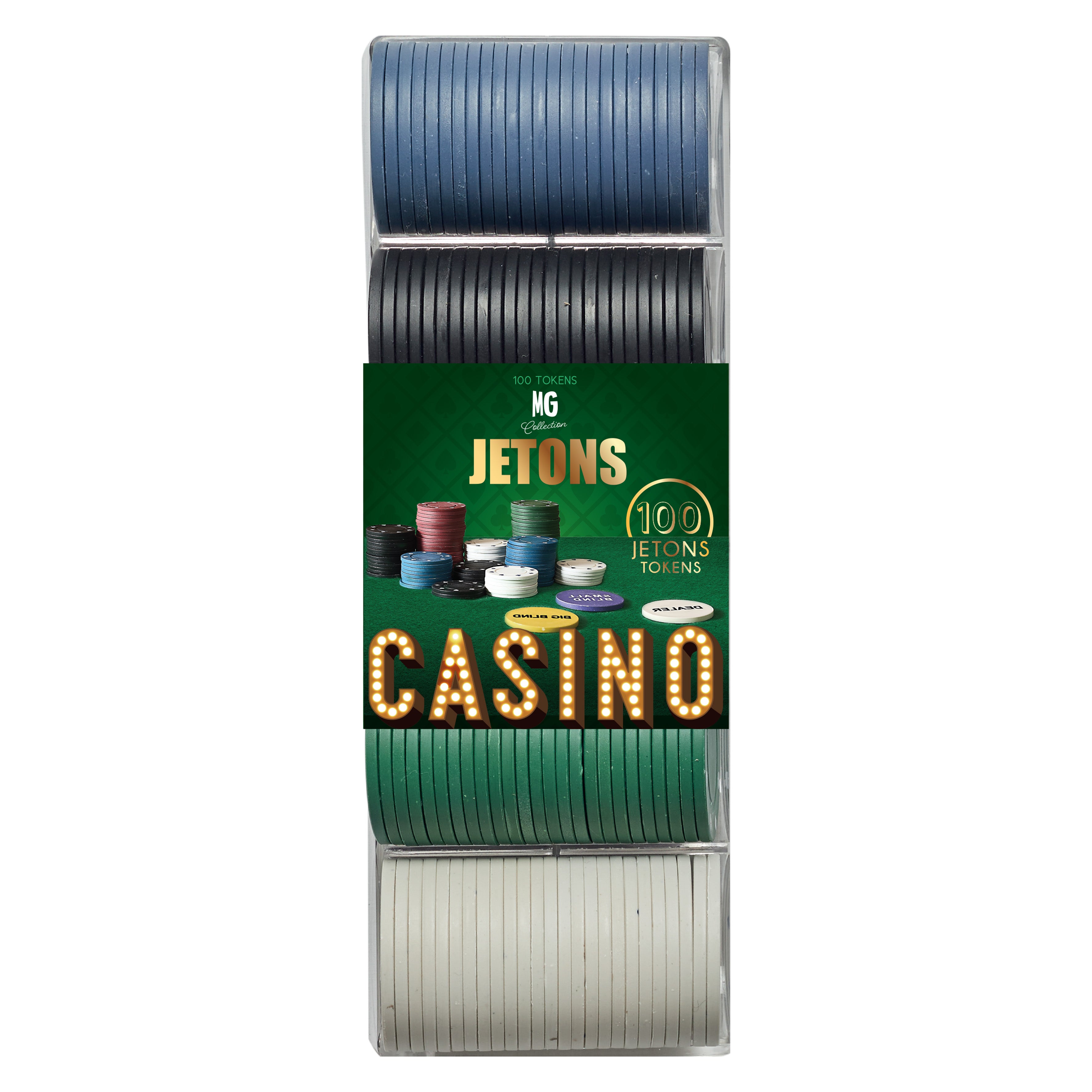 BOITE DE 100 JETONS DE POKER