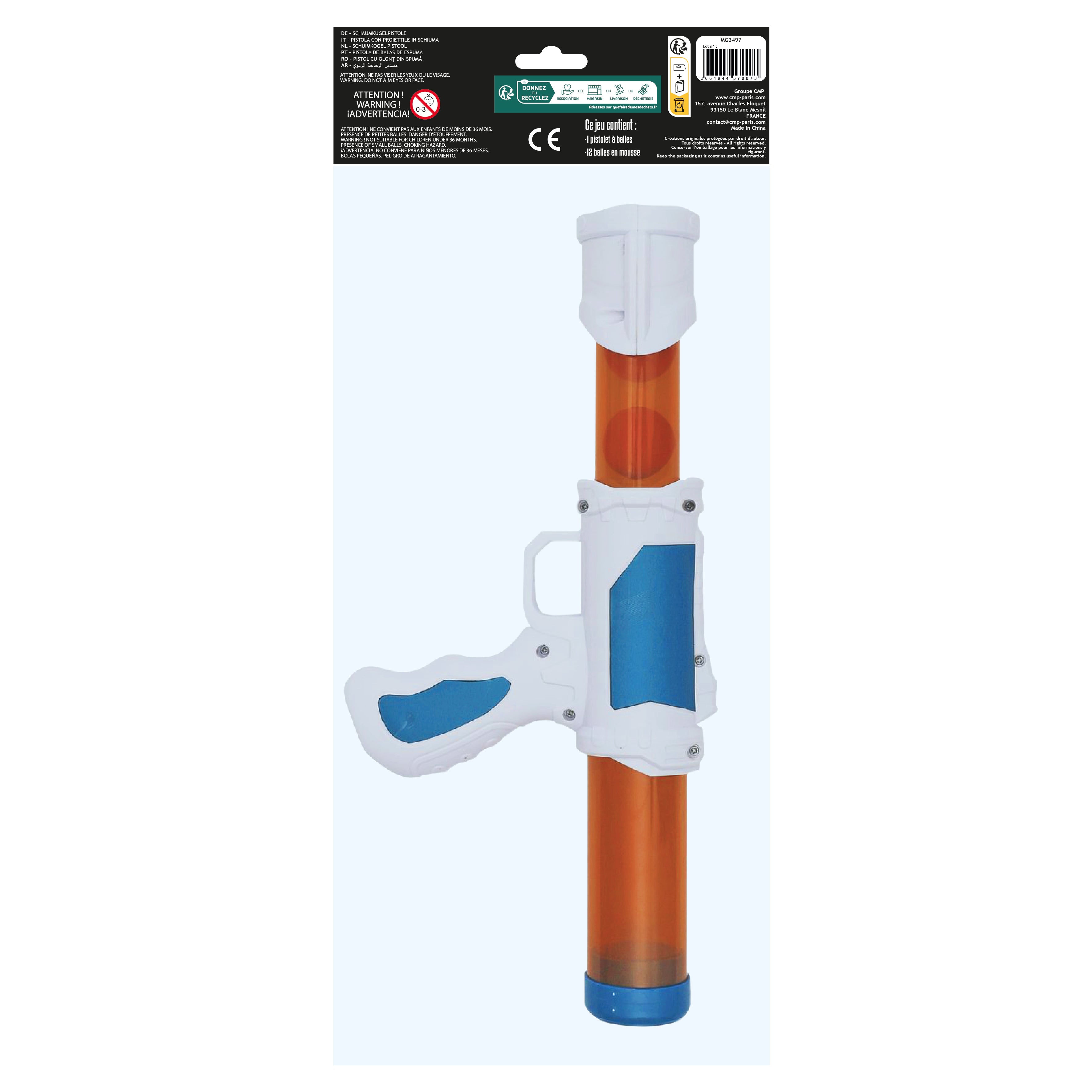 JEU DU PISTOLET LANCEUR DE BALLE