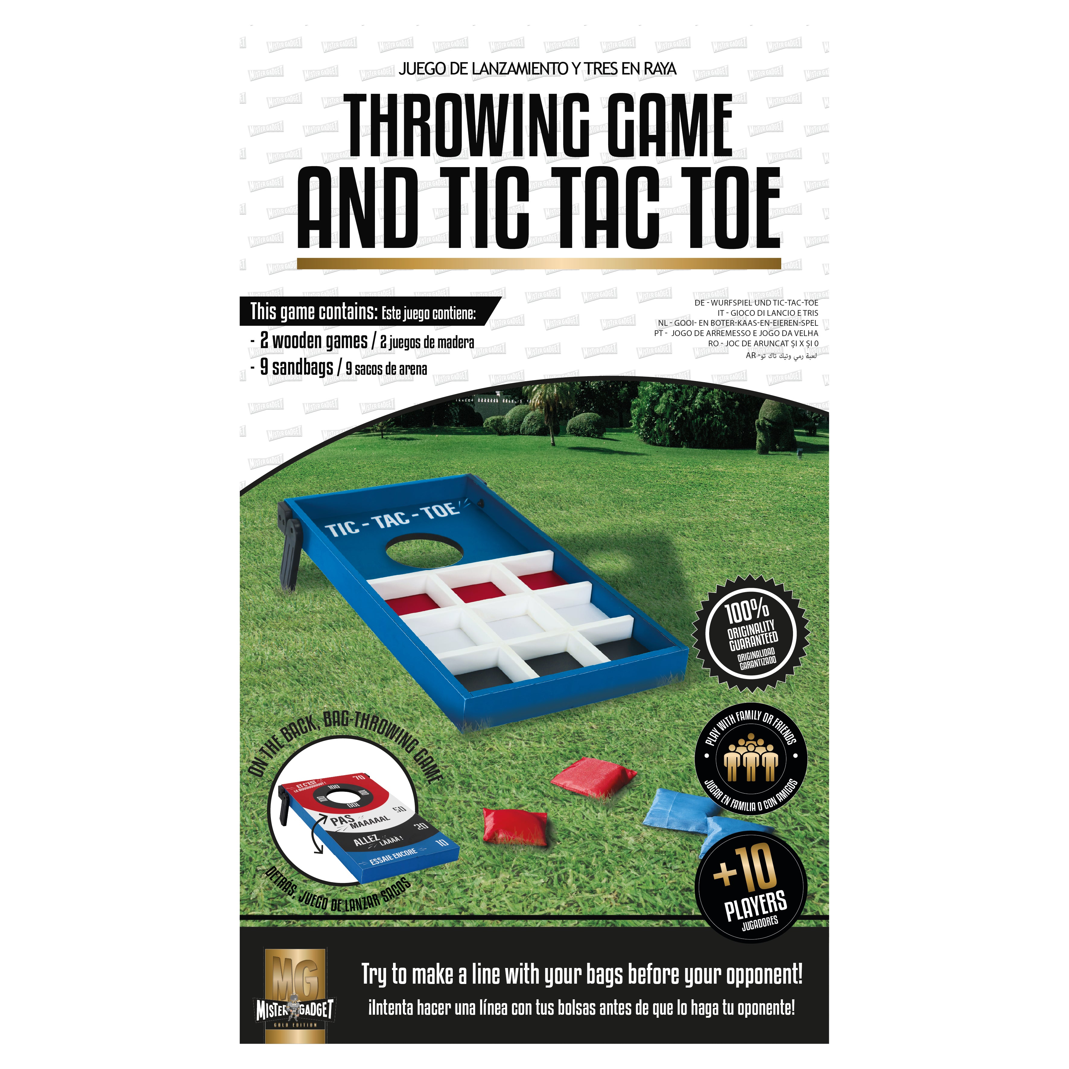 JEU 2 EN 1 LANCER DE SAC ET TIC TAC TOE