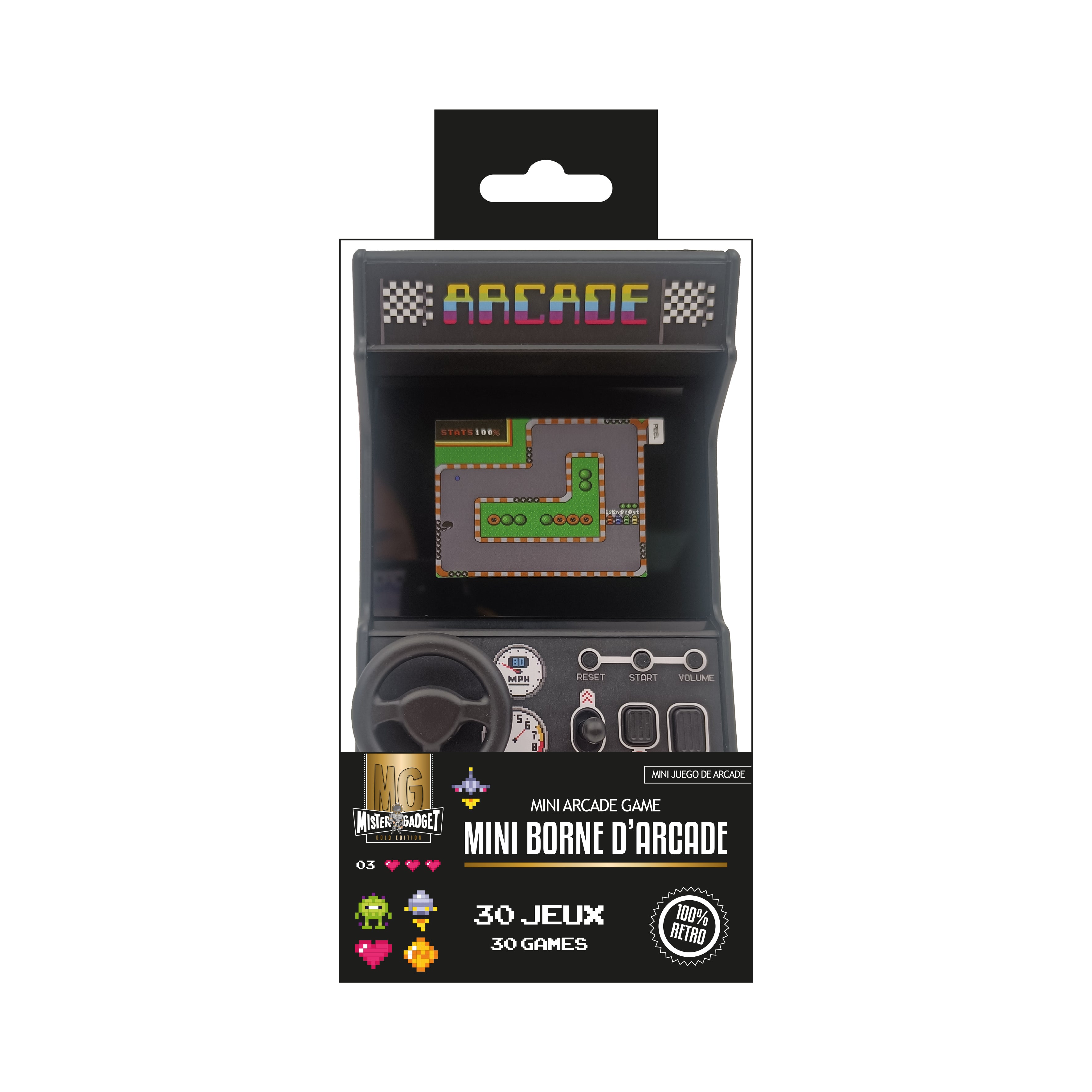 JEU RETRO ARCADE CAR RACER 30 JEUX