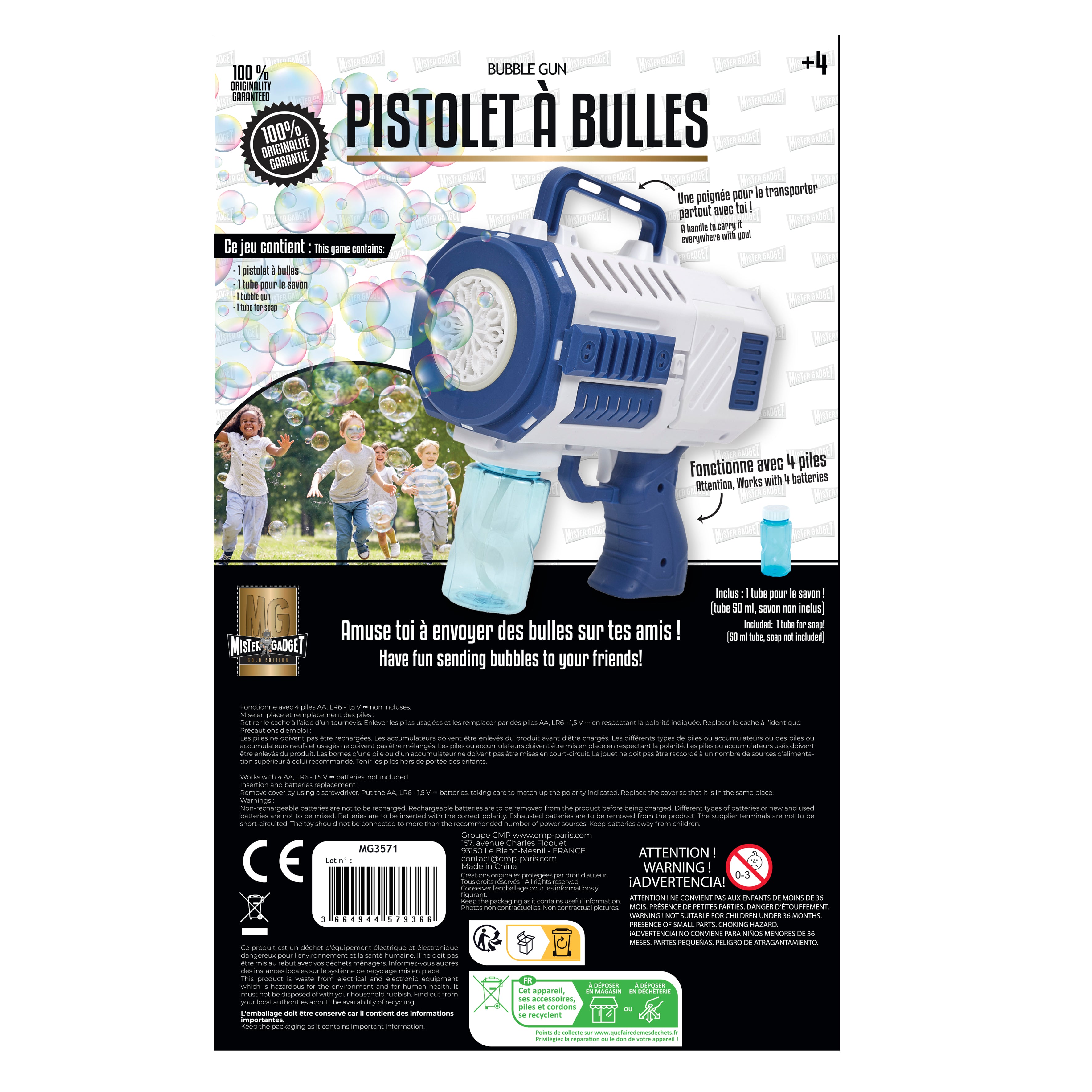 PISTOLET A BULLES
