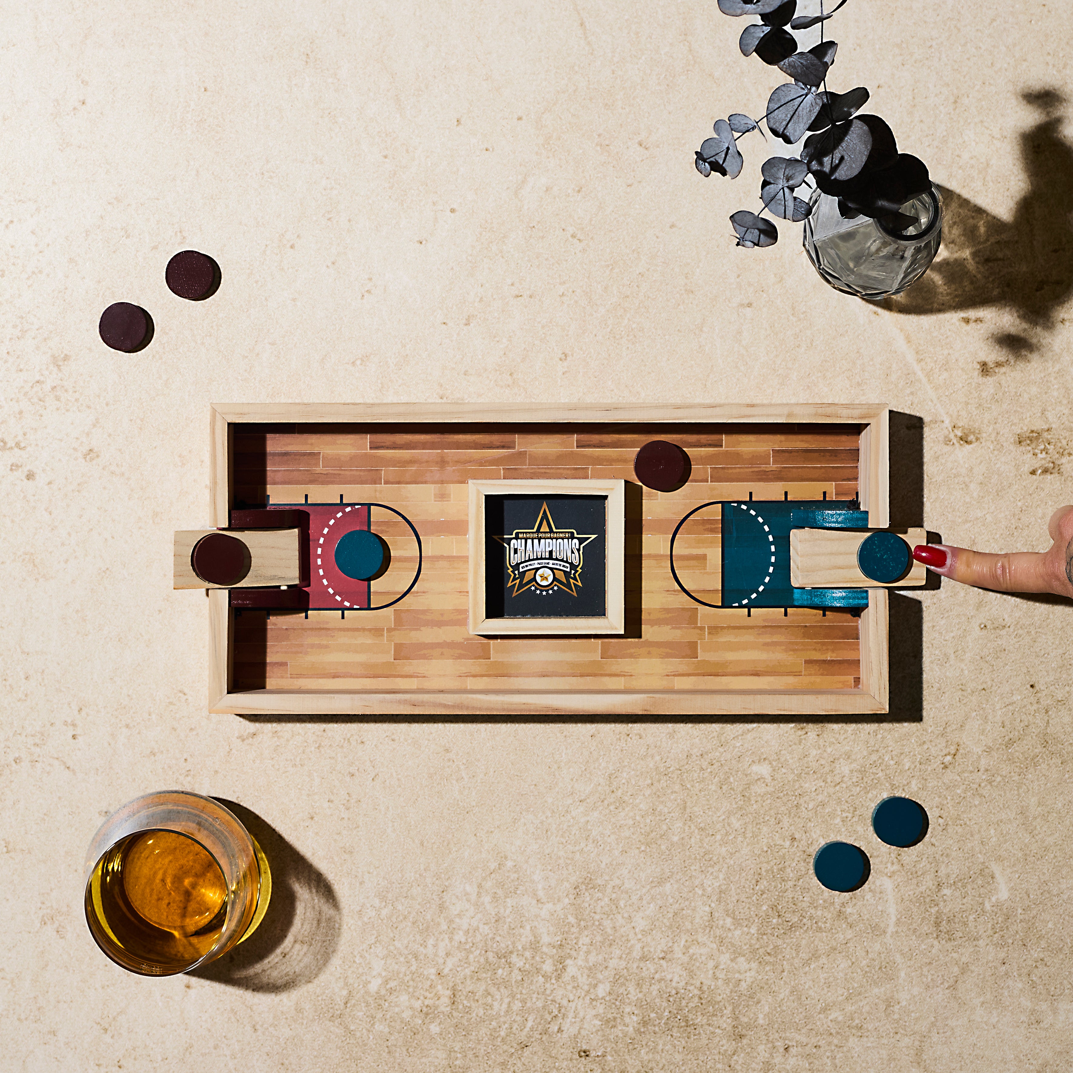 JEU DE LANCER DE JETONS EN BOIS