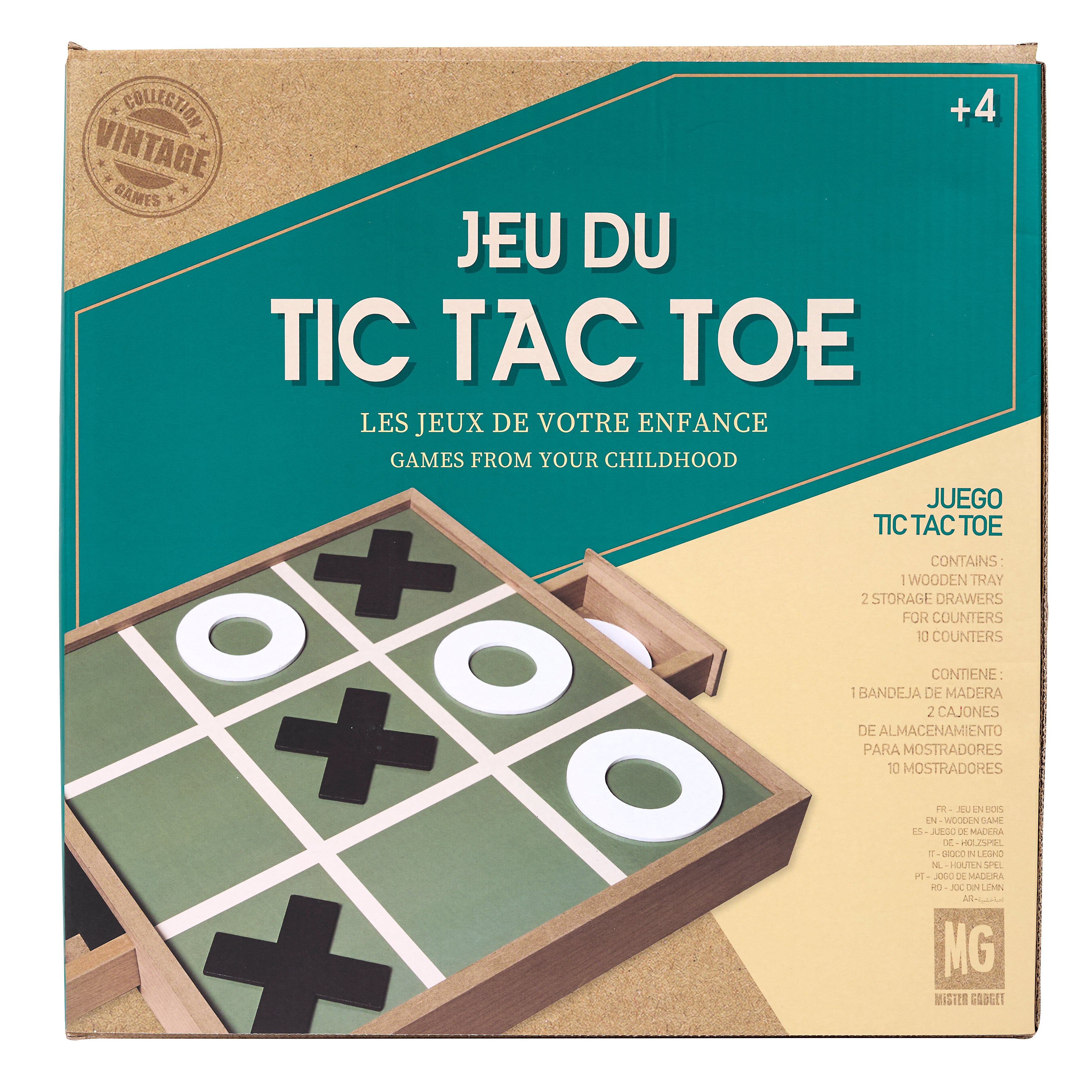 JEU DU TIC TAC TOE EN BOIS
