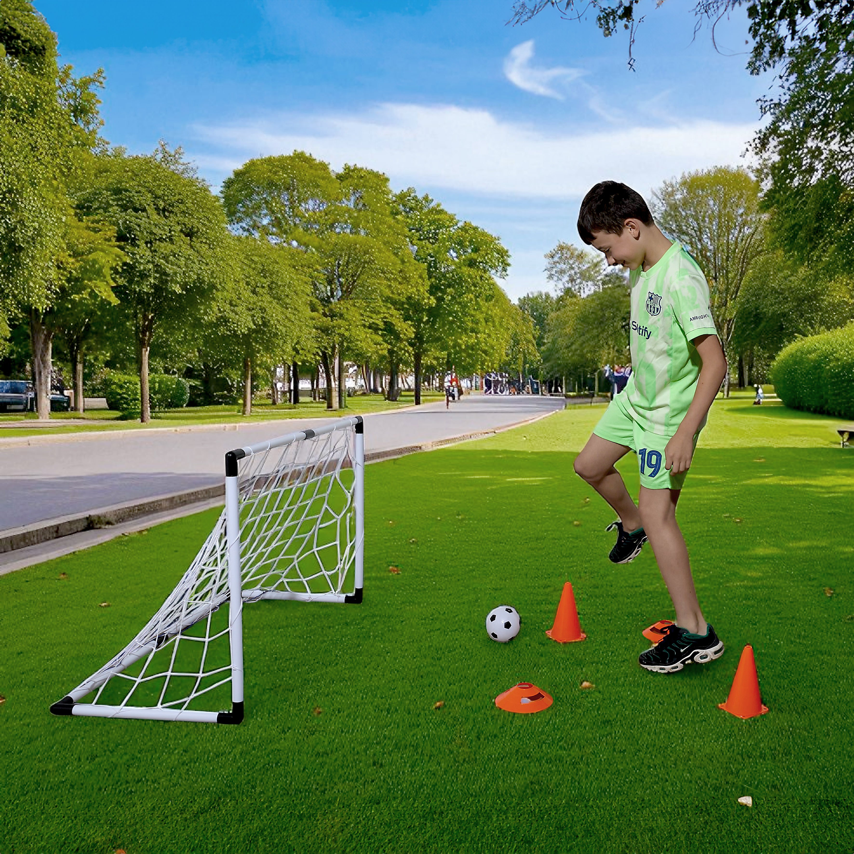 KIT CAGE DE FOOT AVEC PLOTS X4 ET ACCESOIRES