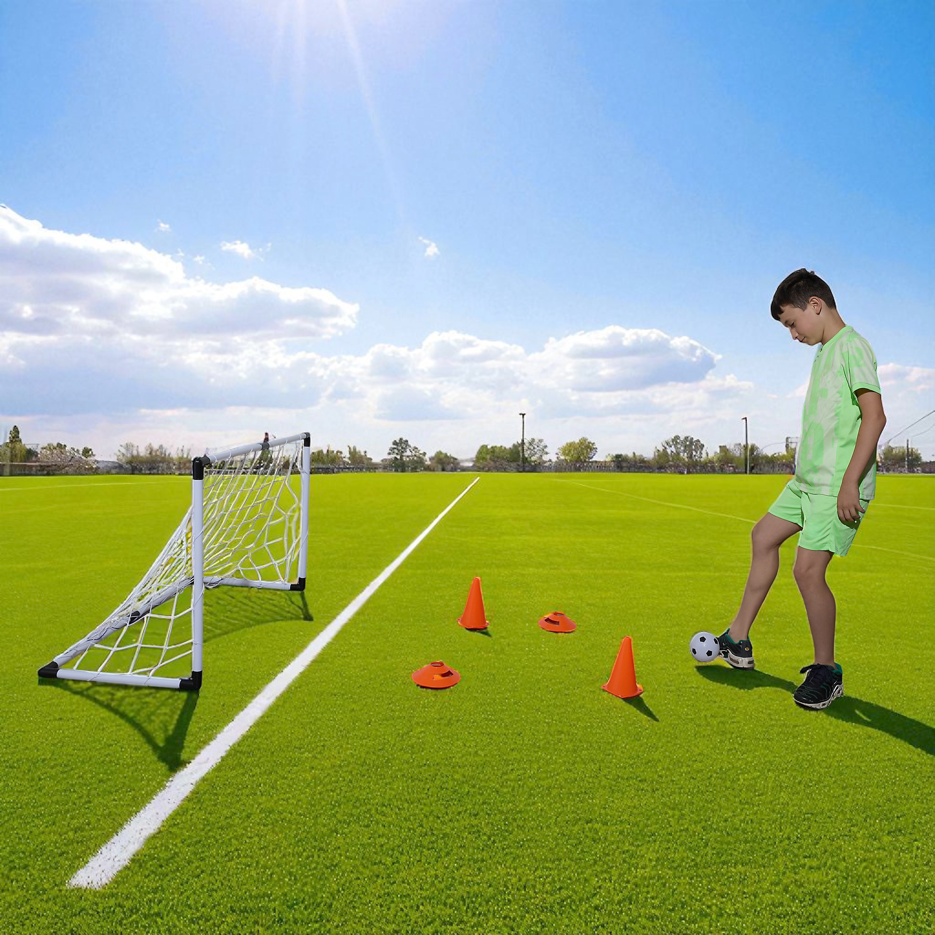 KIT CAGE DE FOOT AVEC PLOTS X4 ET ACCESOIRES