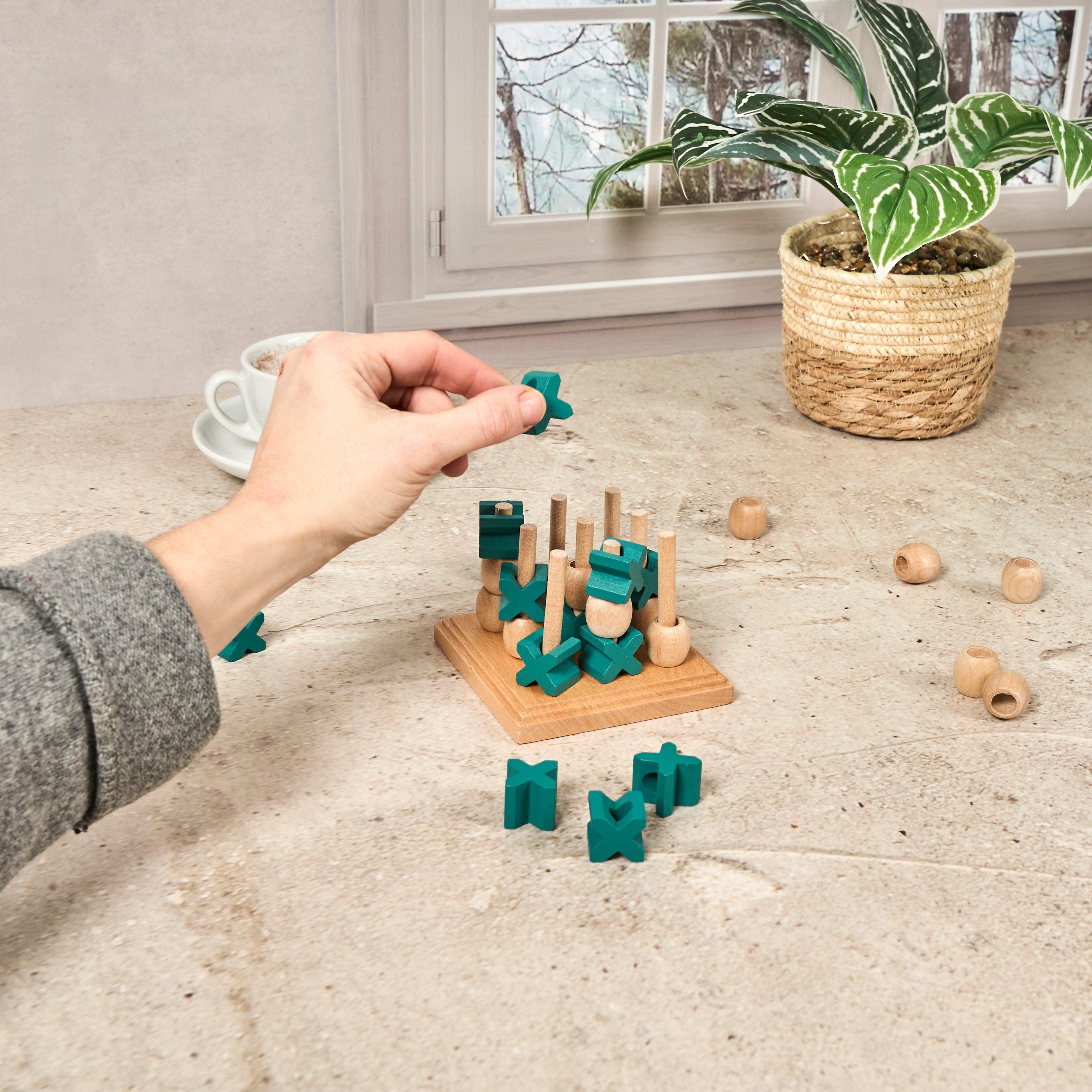 JEU DU TIC TAC TOE 3D EN BOIS
