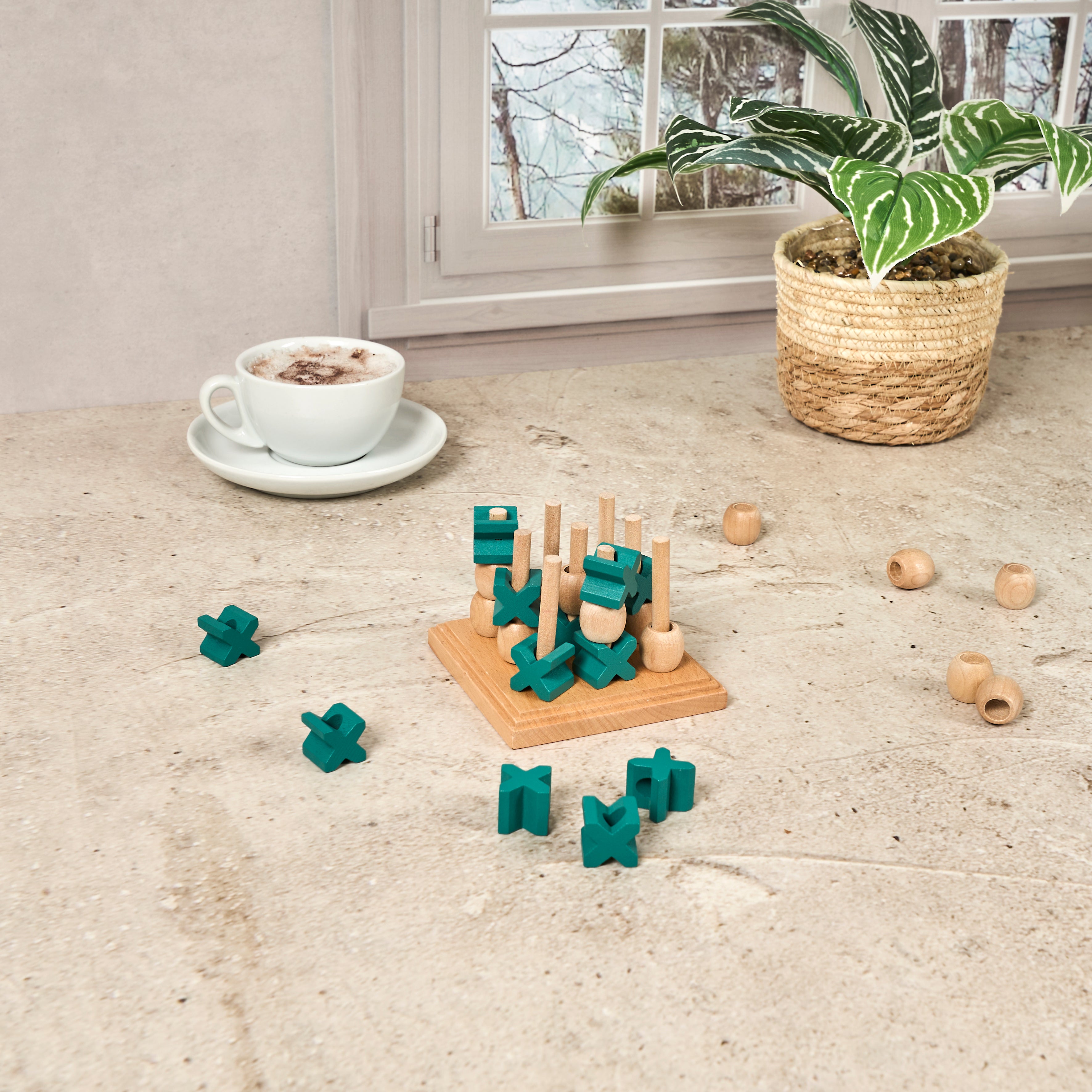 JEU DU TIC TAC TOE 3D EN BOIS