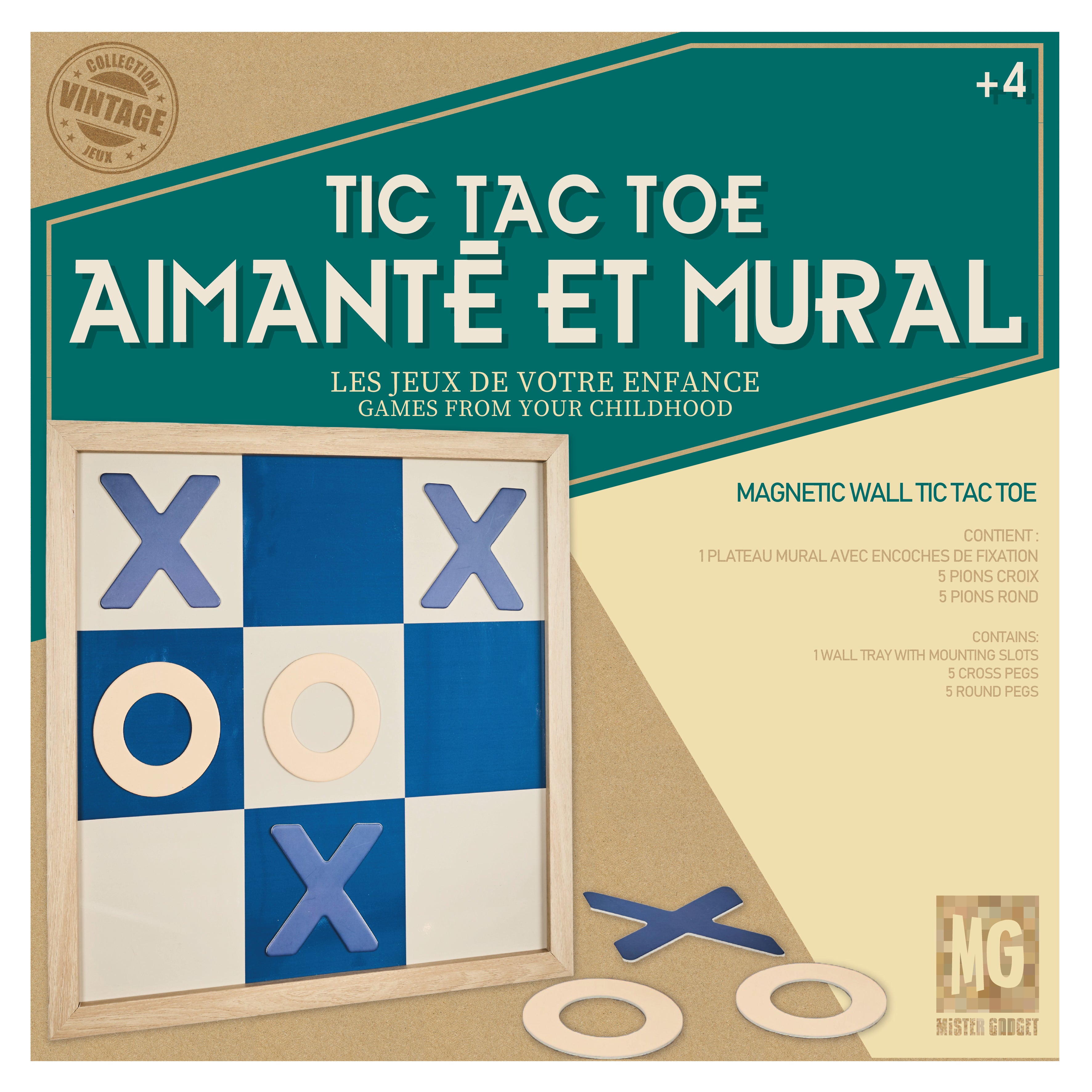 TIC TAC TOE MURAL EN BOIS