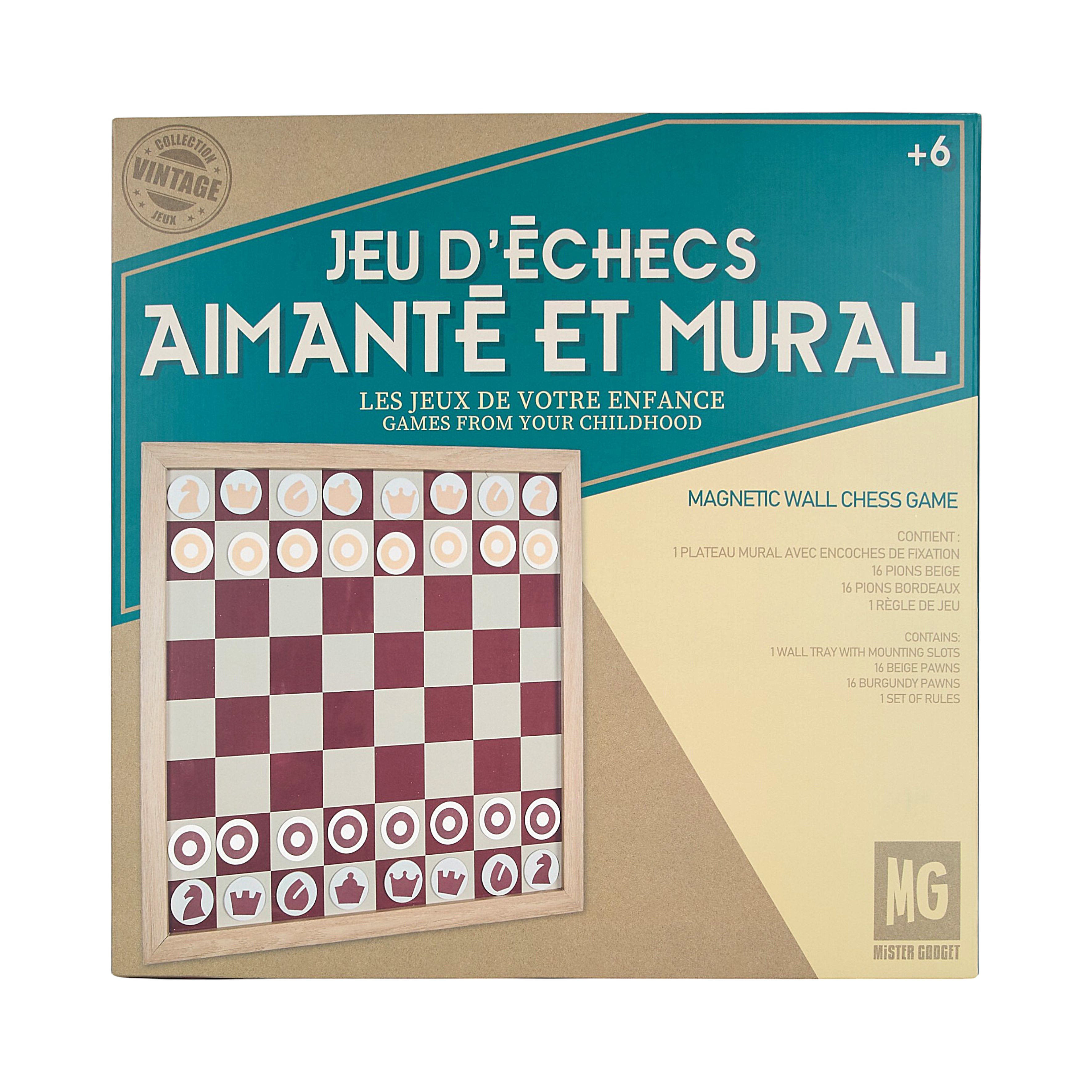 JEU D ECHECS MURAL EN BOIS