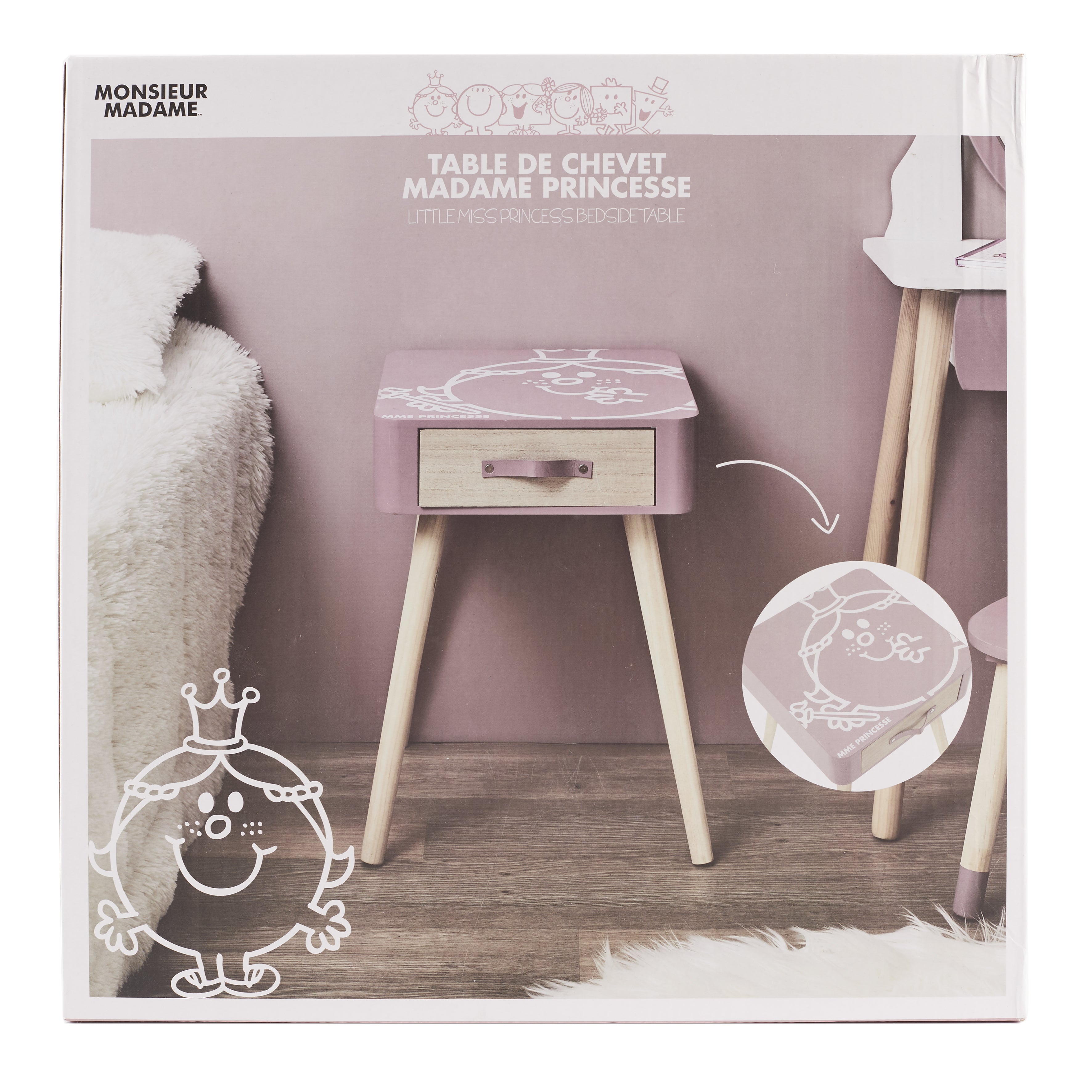 TABLE DE CHEVET MADAME PRINCESSE