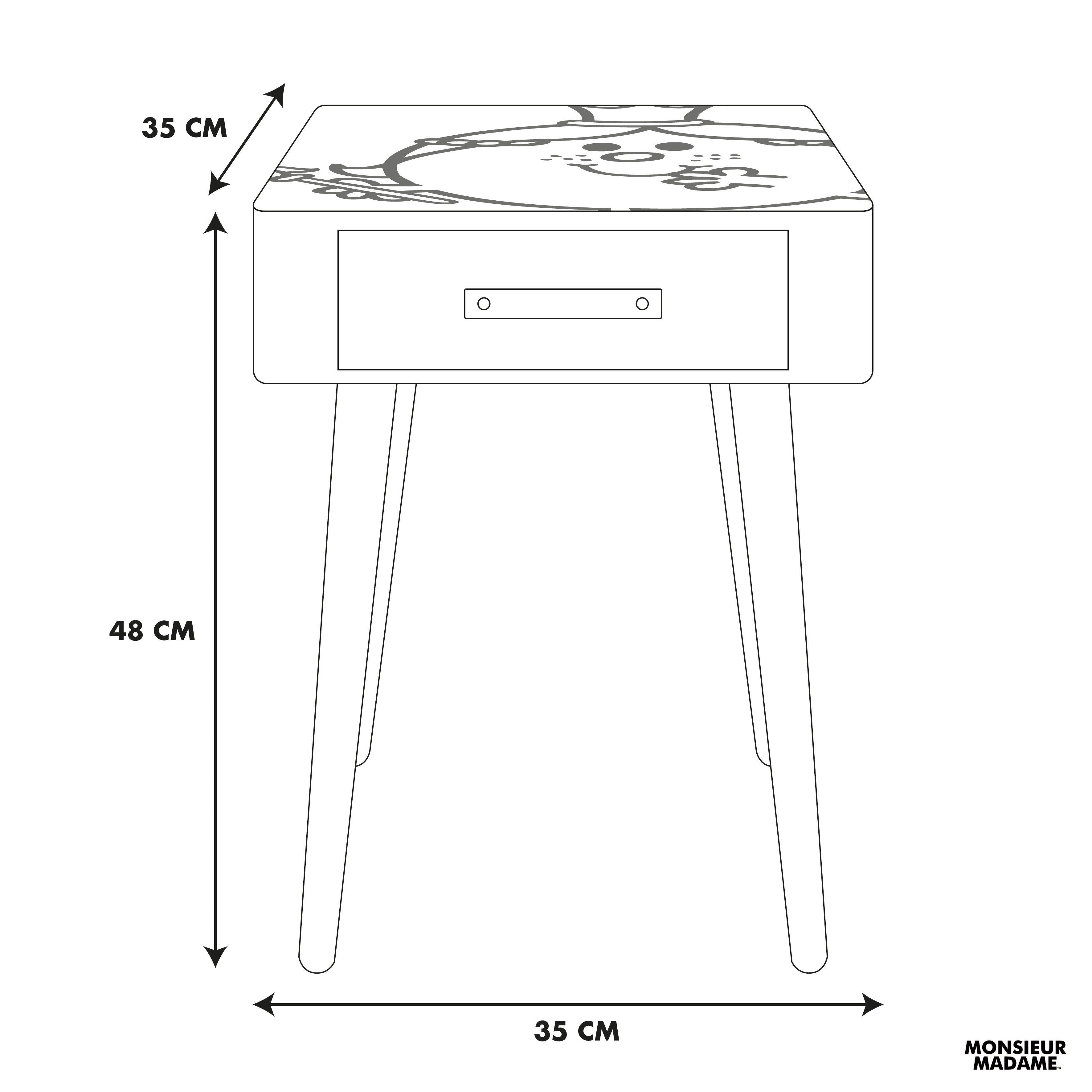 TABLE DE CHEVET MADAME PRINCESSE
