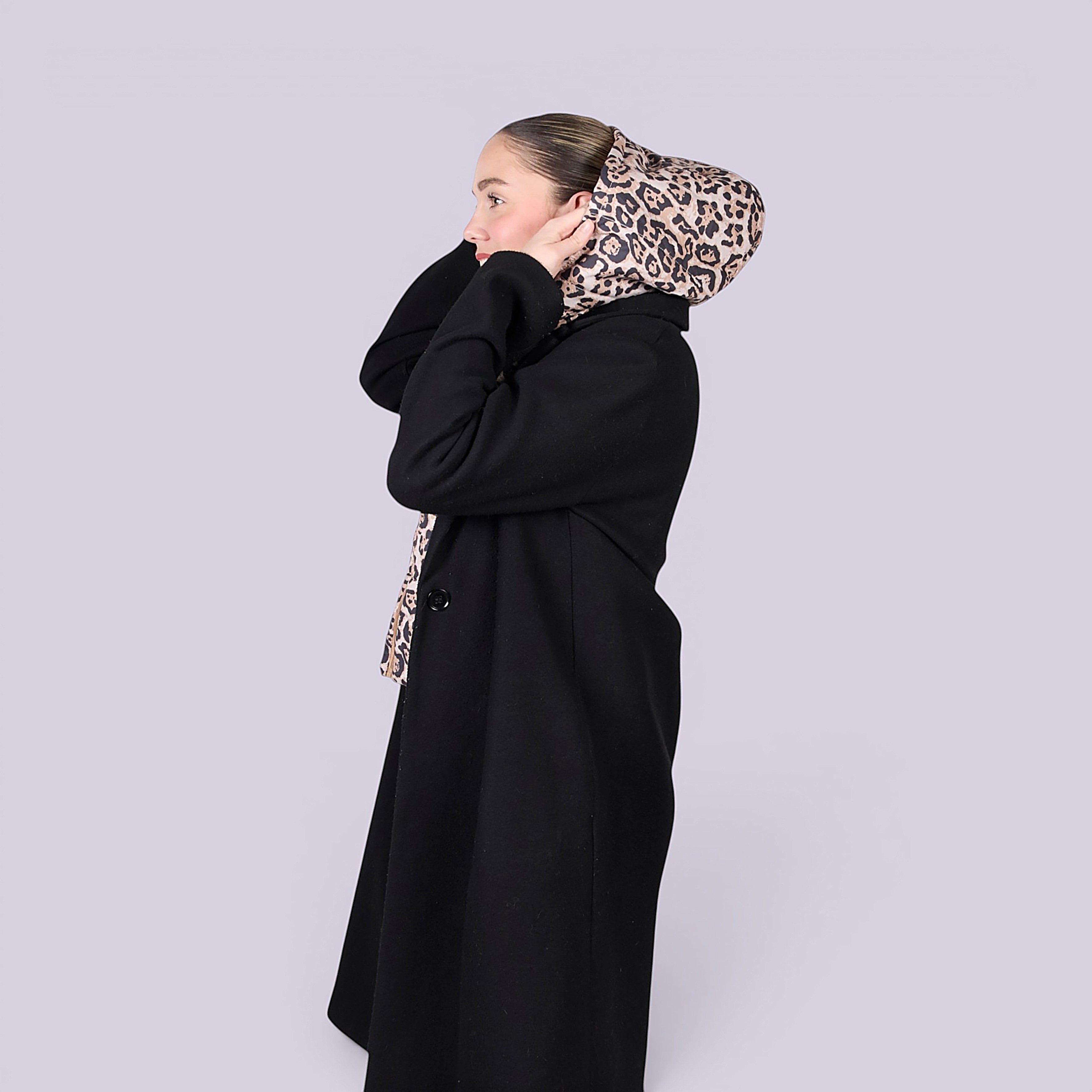 CAPUCHE DOUDOUNE LEOPARD