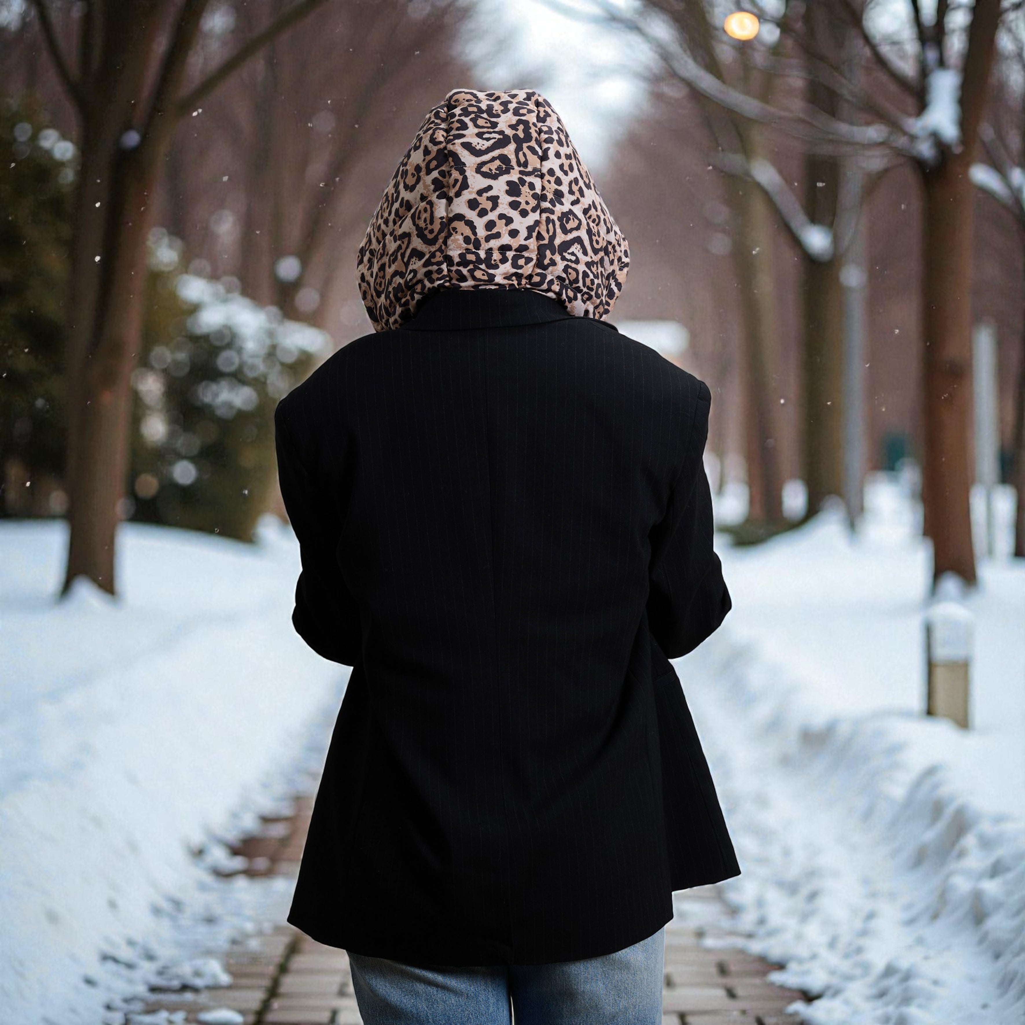 CAPUCHE DOUDOUNE LEOPARD