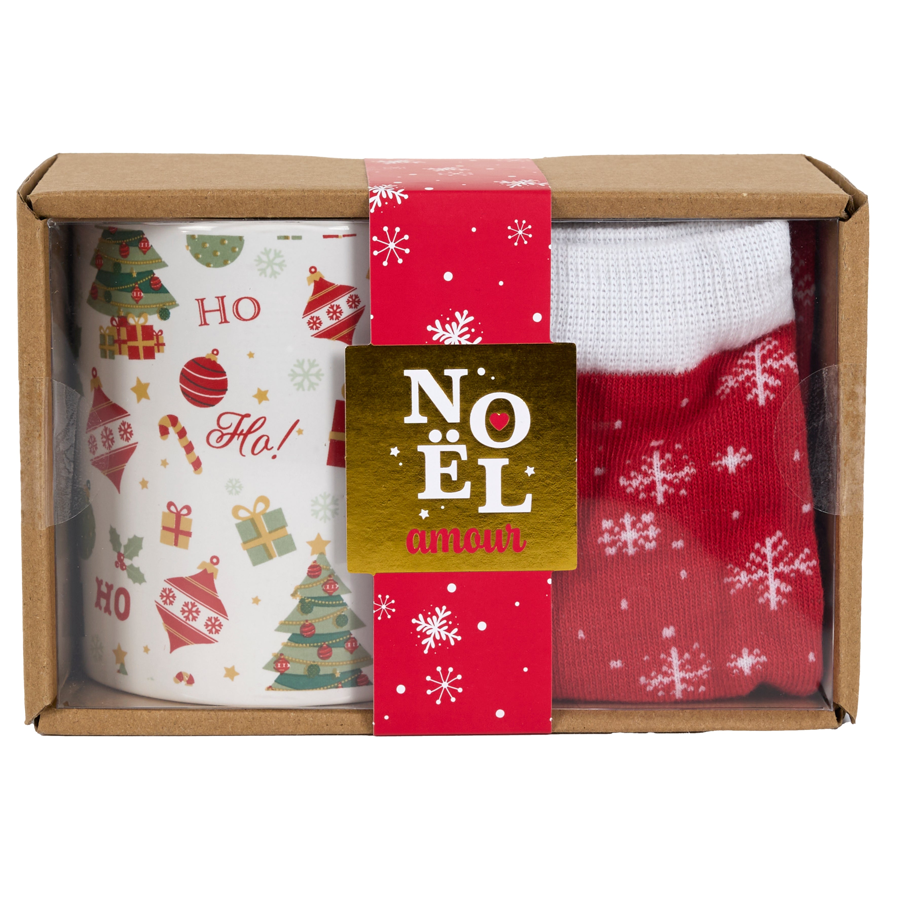 COFFRET MUG ET CHAUSSETTE NOEL