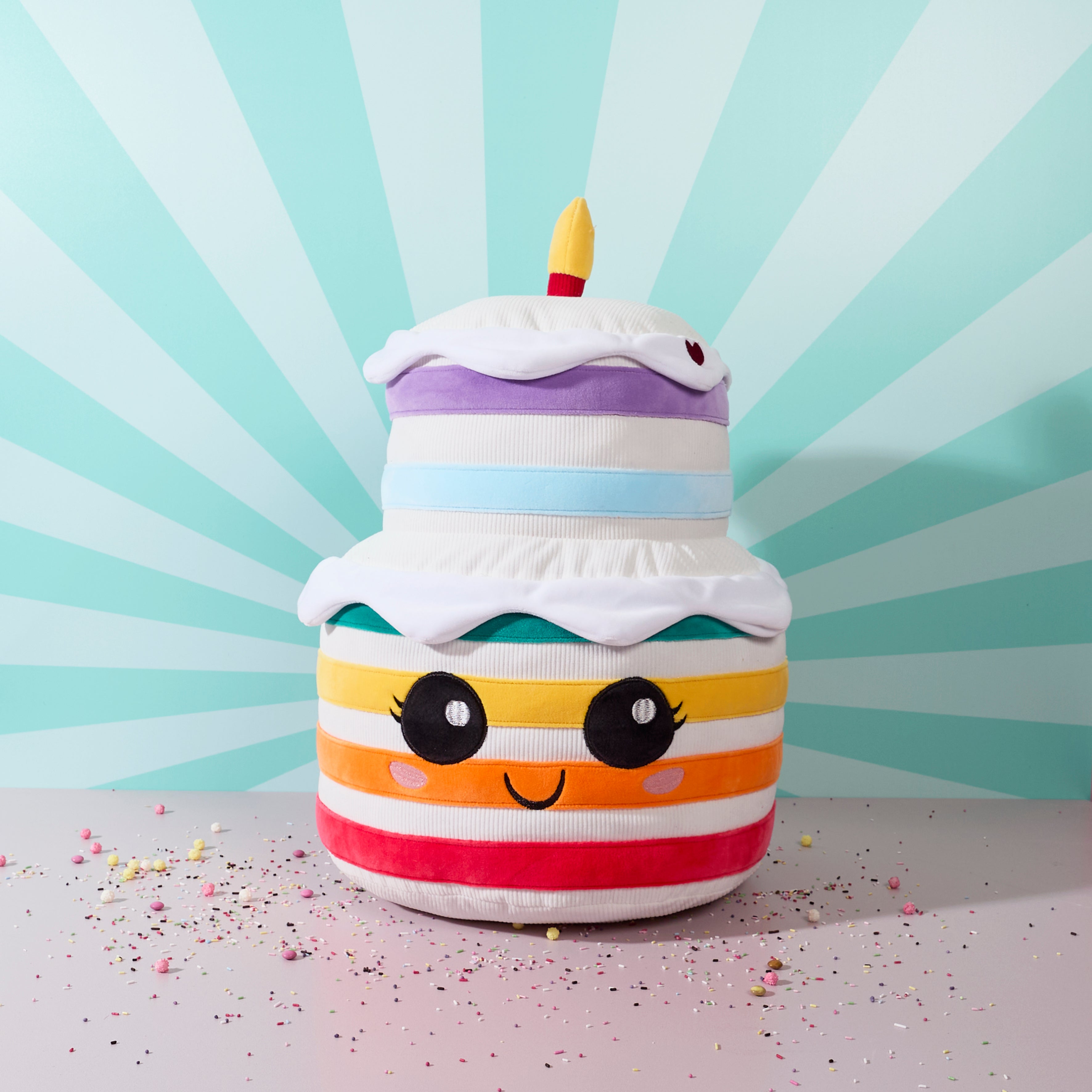 PELUCHE RAINBOW CAKE H42CM KAWAII