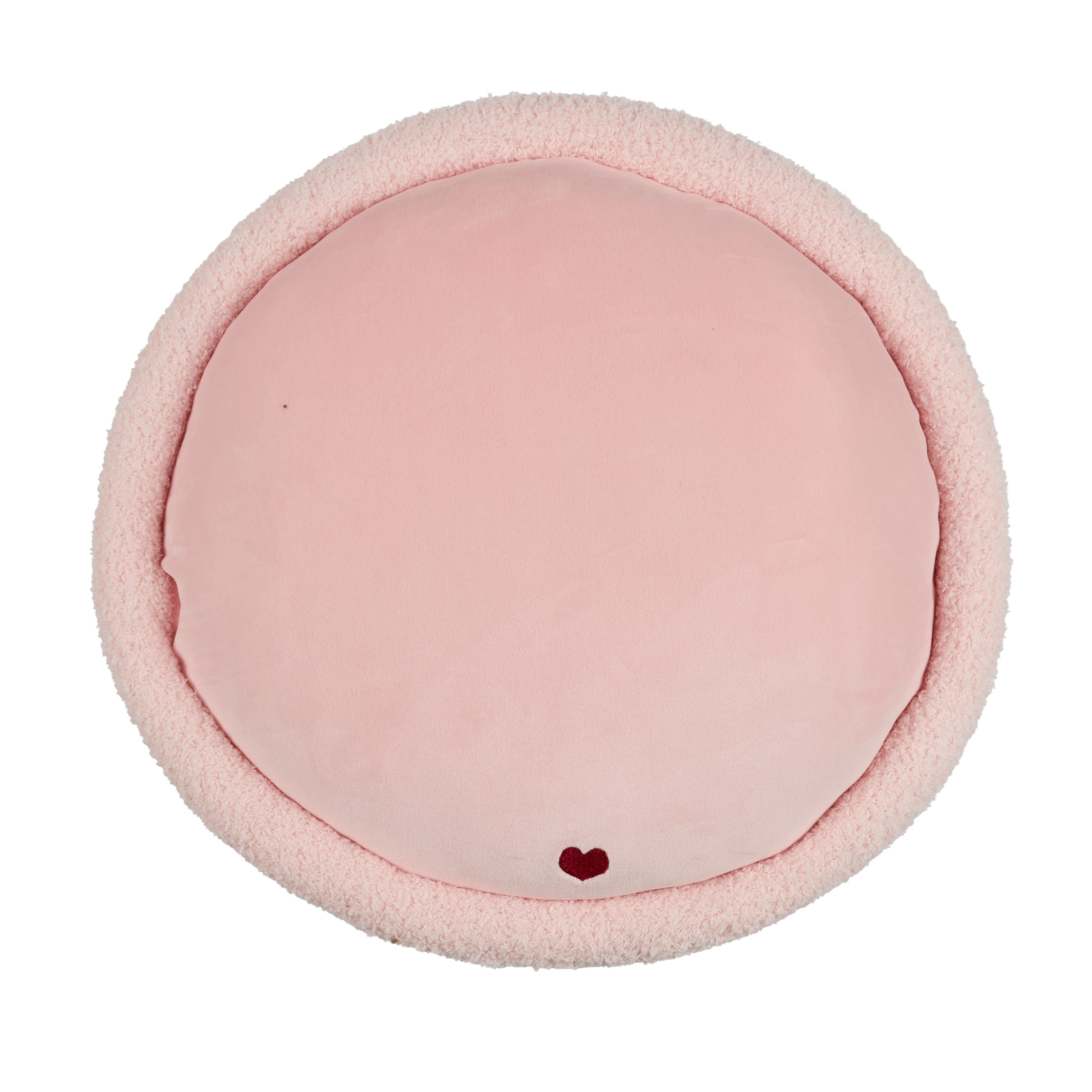 PELUCHE MACARON ROSE DIAM 36CM KAWAII