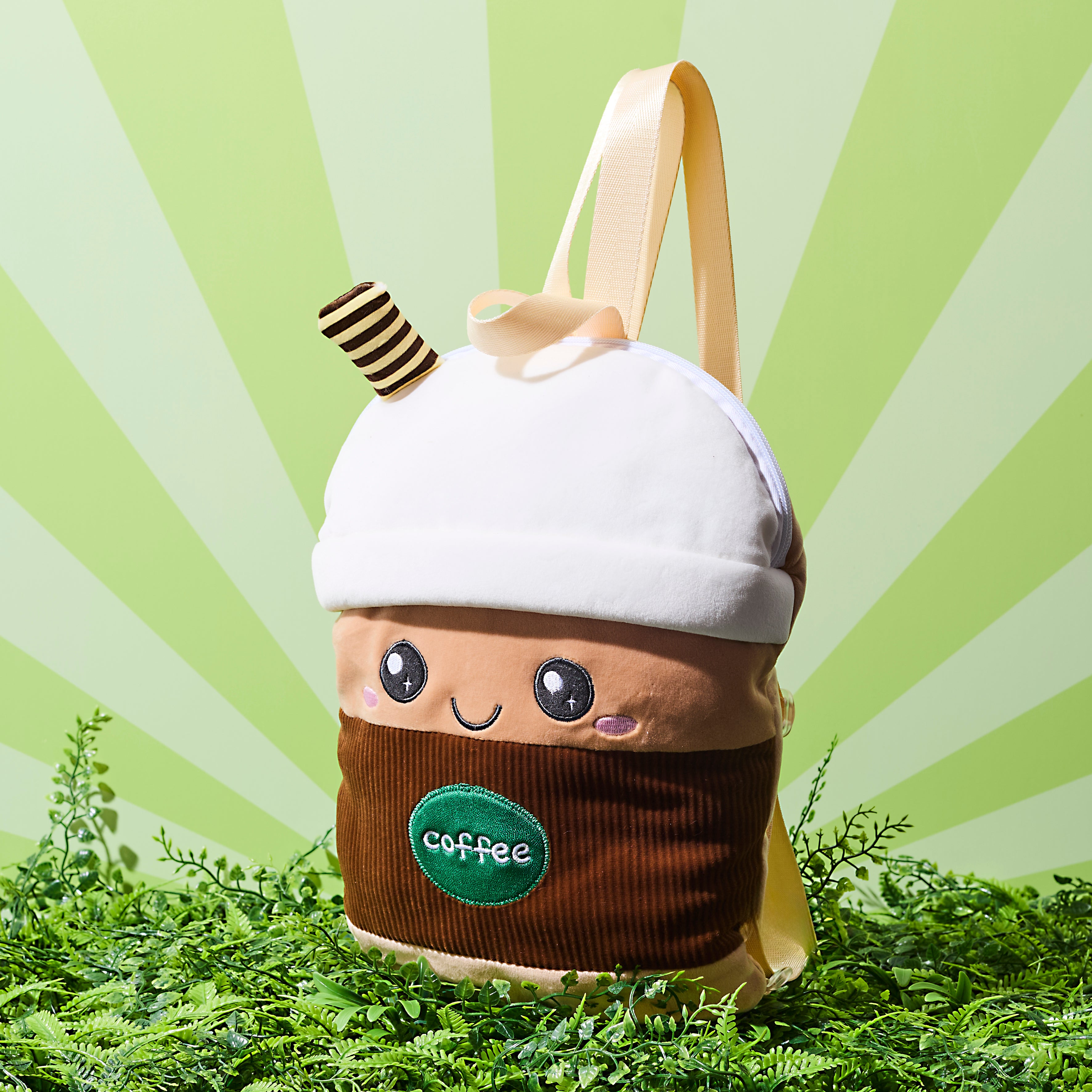 PELUCHE BUBBLE TEA SAC A DOS MARRON KAWAII