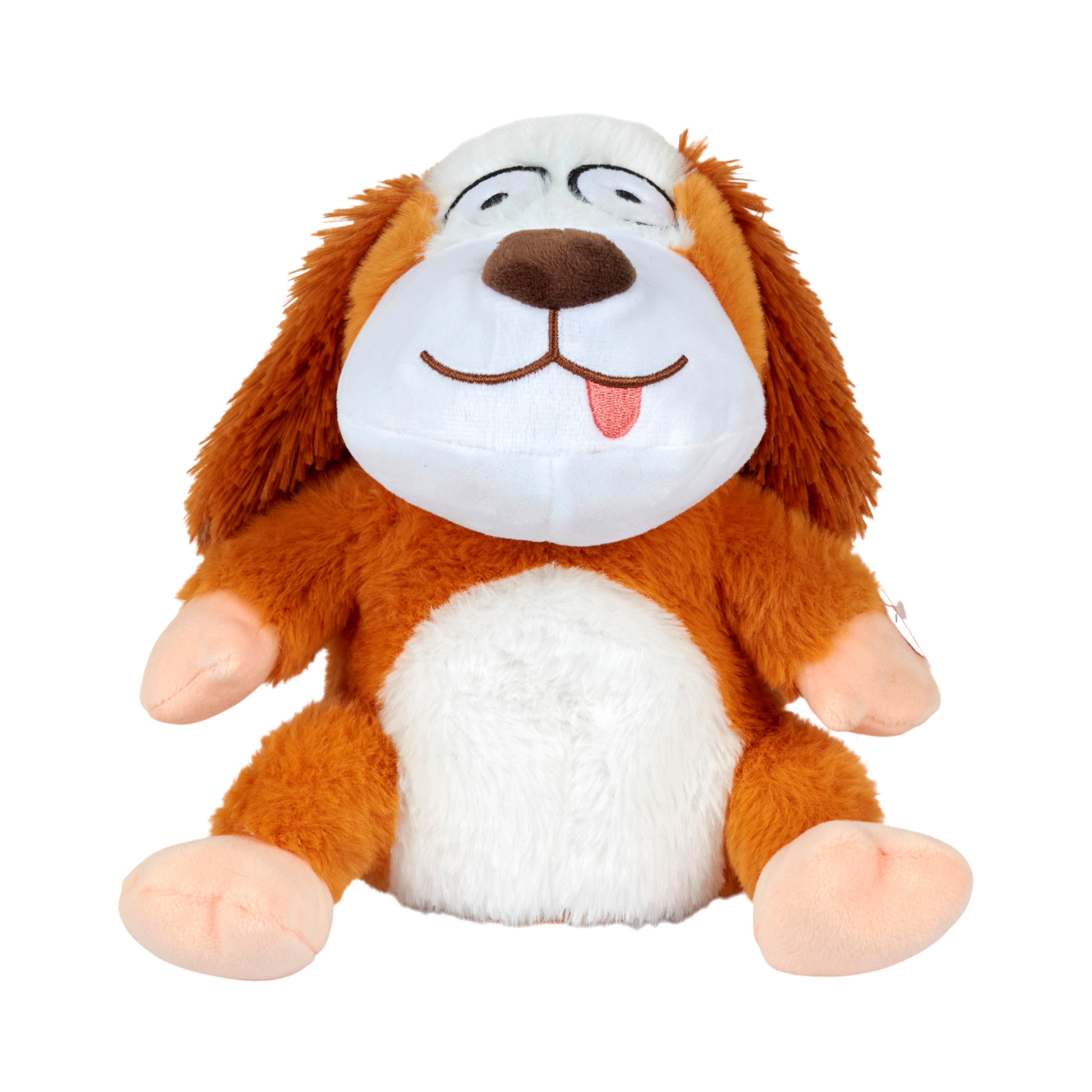 PELUCHE CHIEN FOU A PILES
