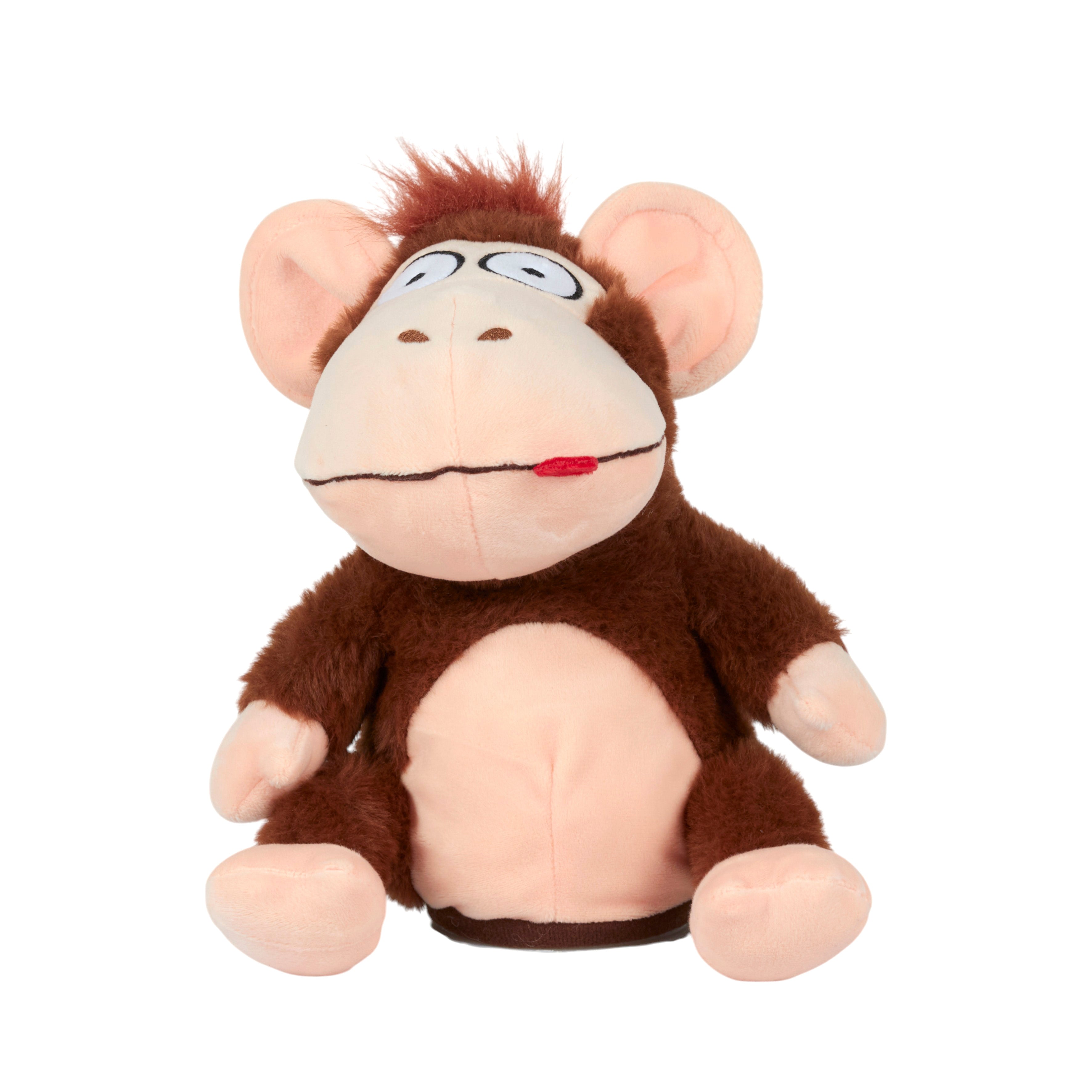 PELUCHE SINGE FOU A PILES
