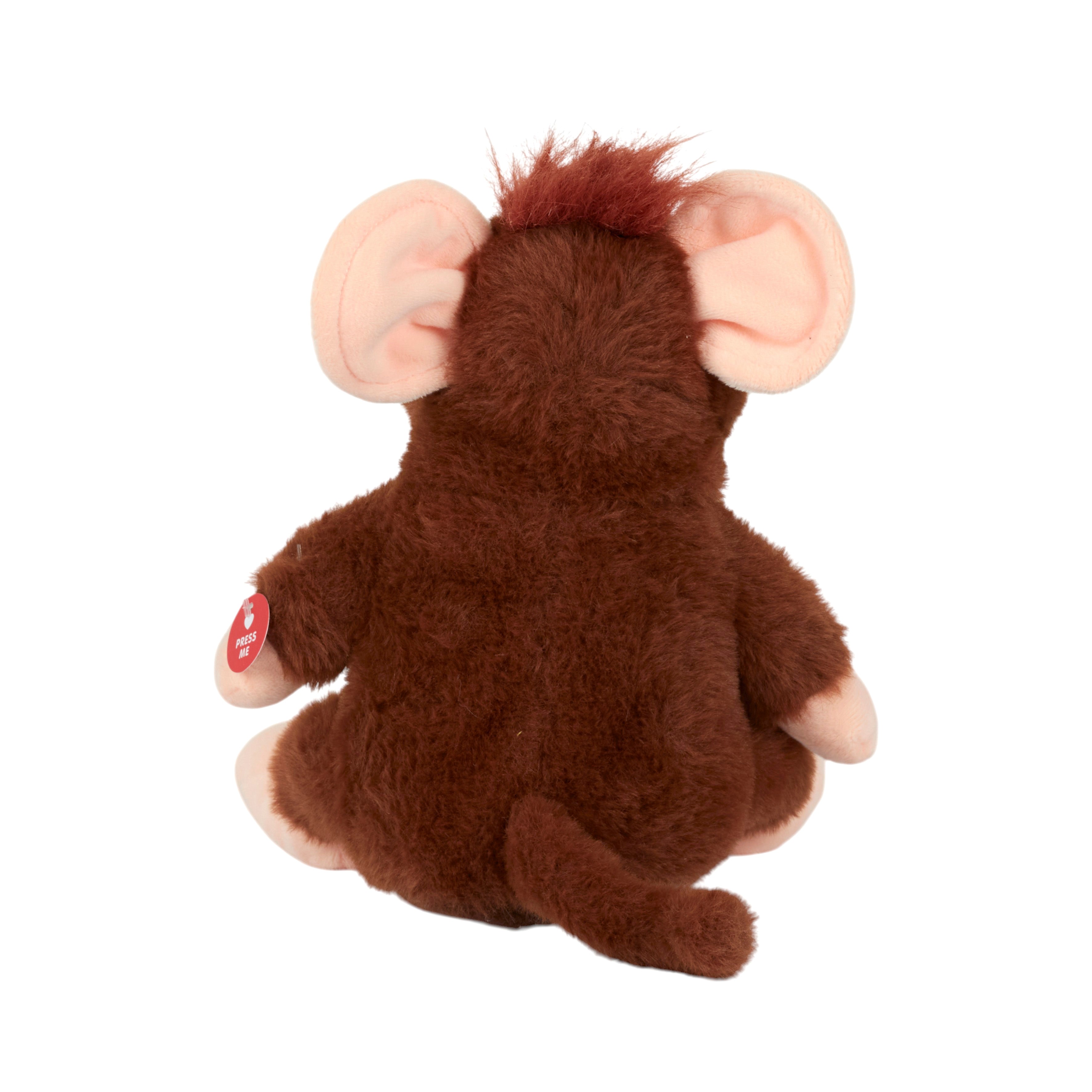 PELUCHE SINGE FOU A PILES