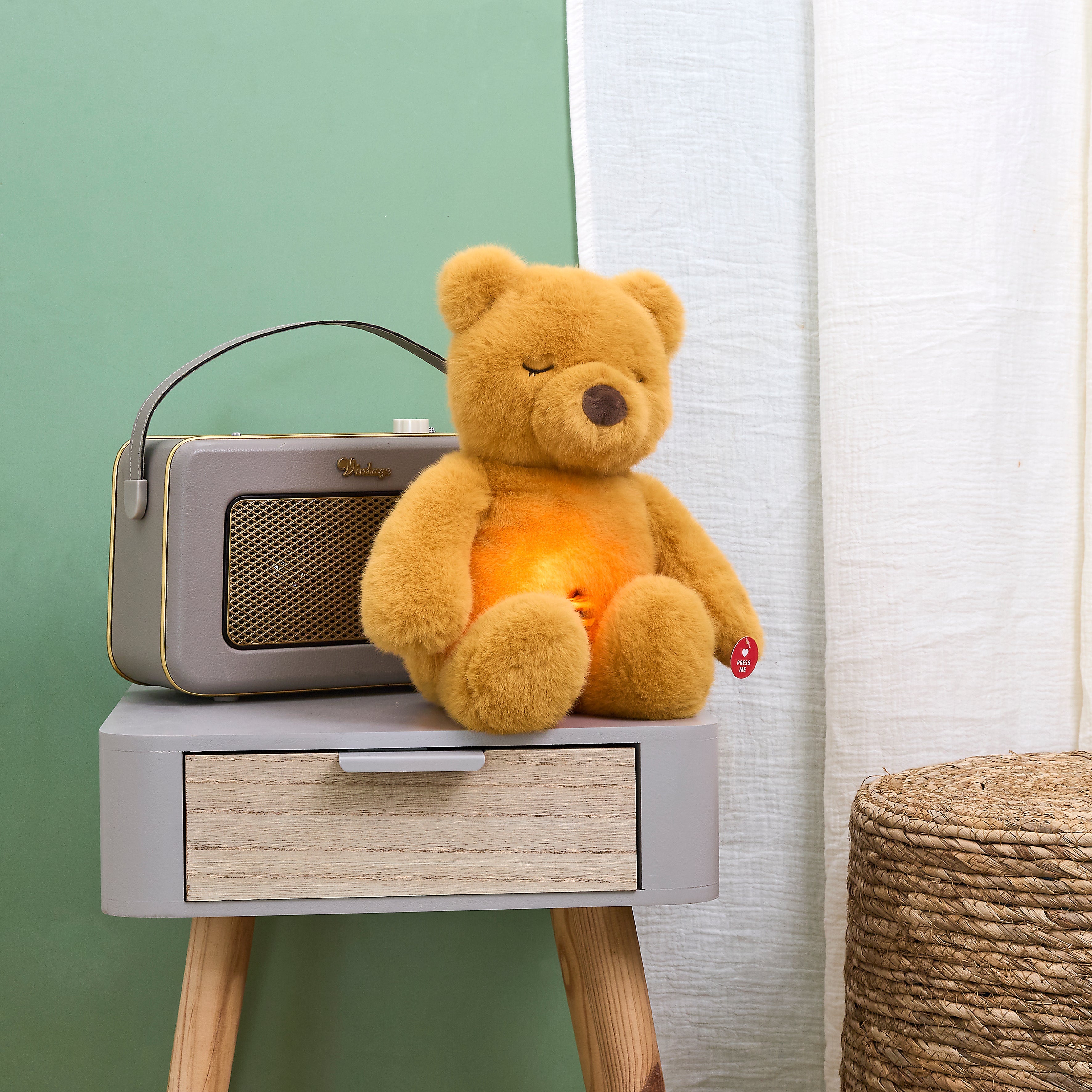 PELUCHE OURSON RONFLEUR A PILES