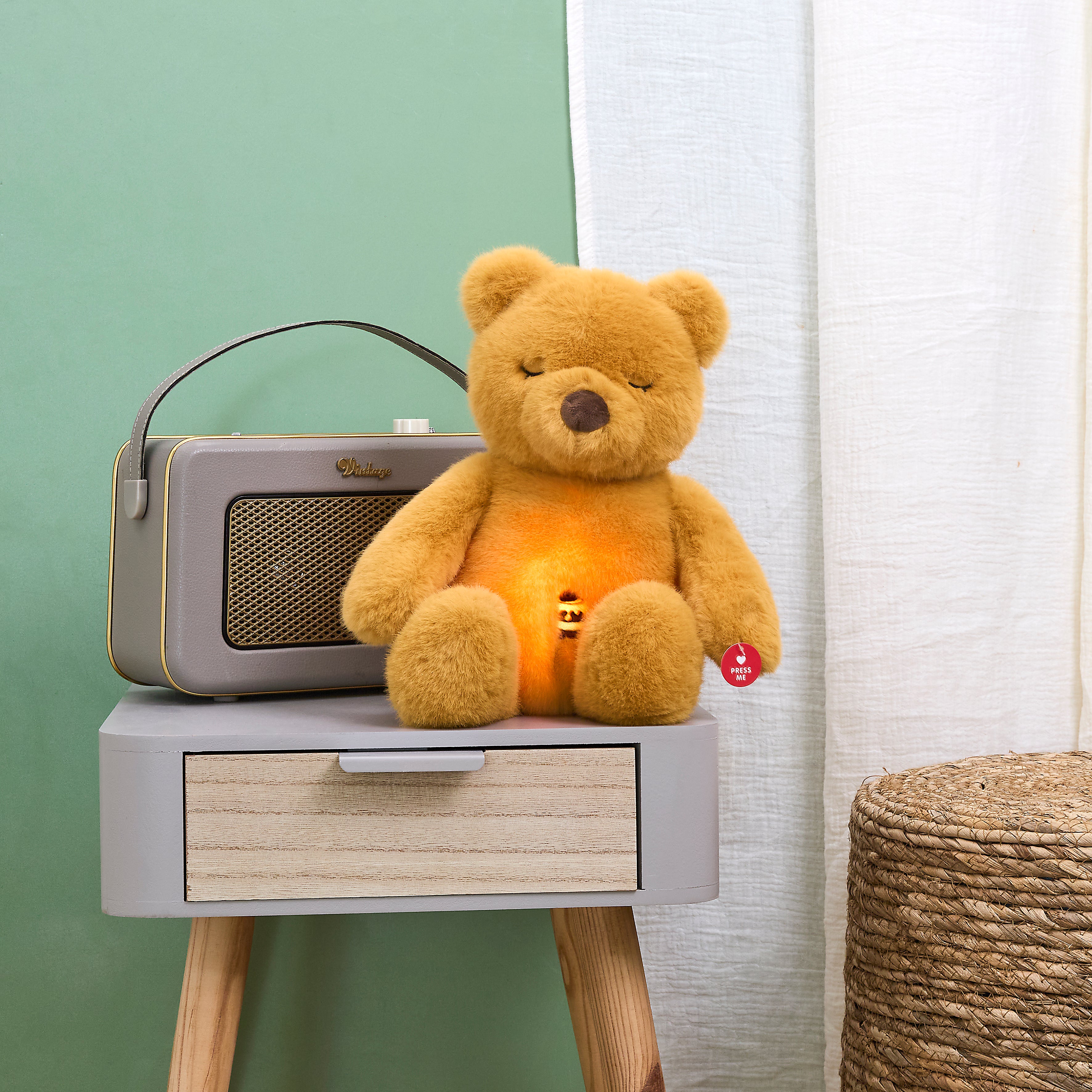 PELUCHE OURSON RONFLEUR A PILES