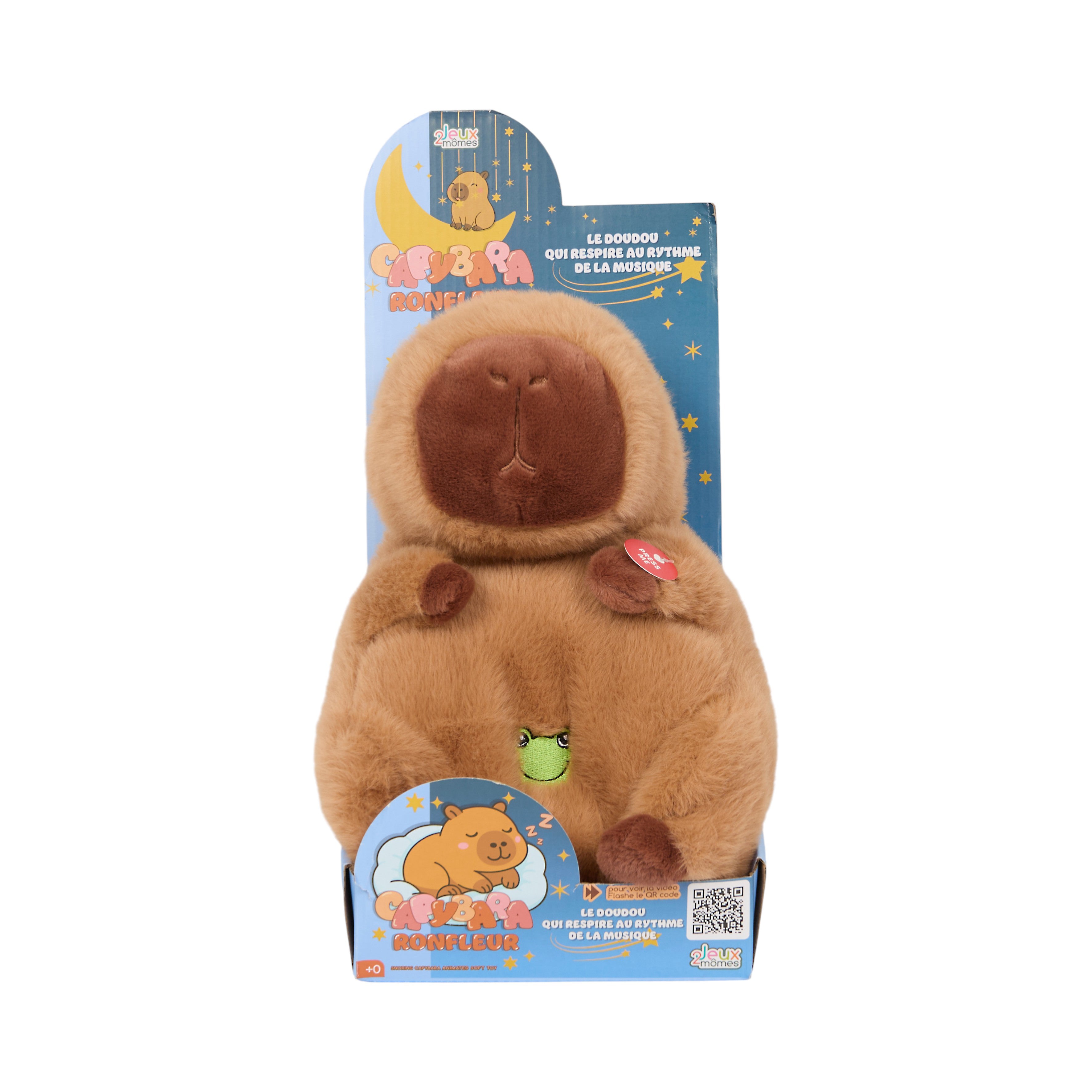 PELUCHE CAPYBARA RONFLEUR A PILES