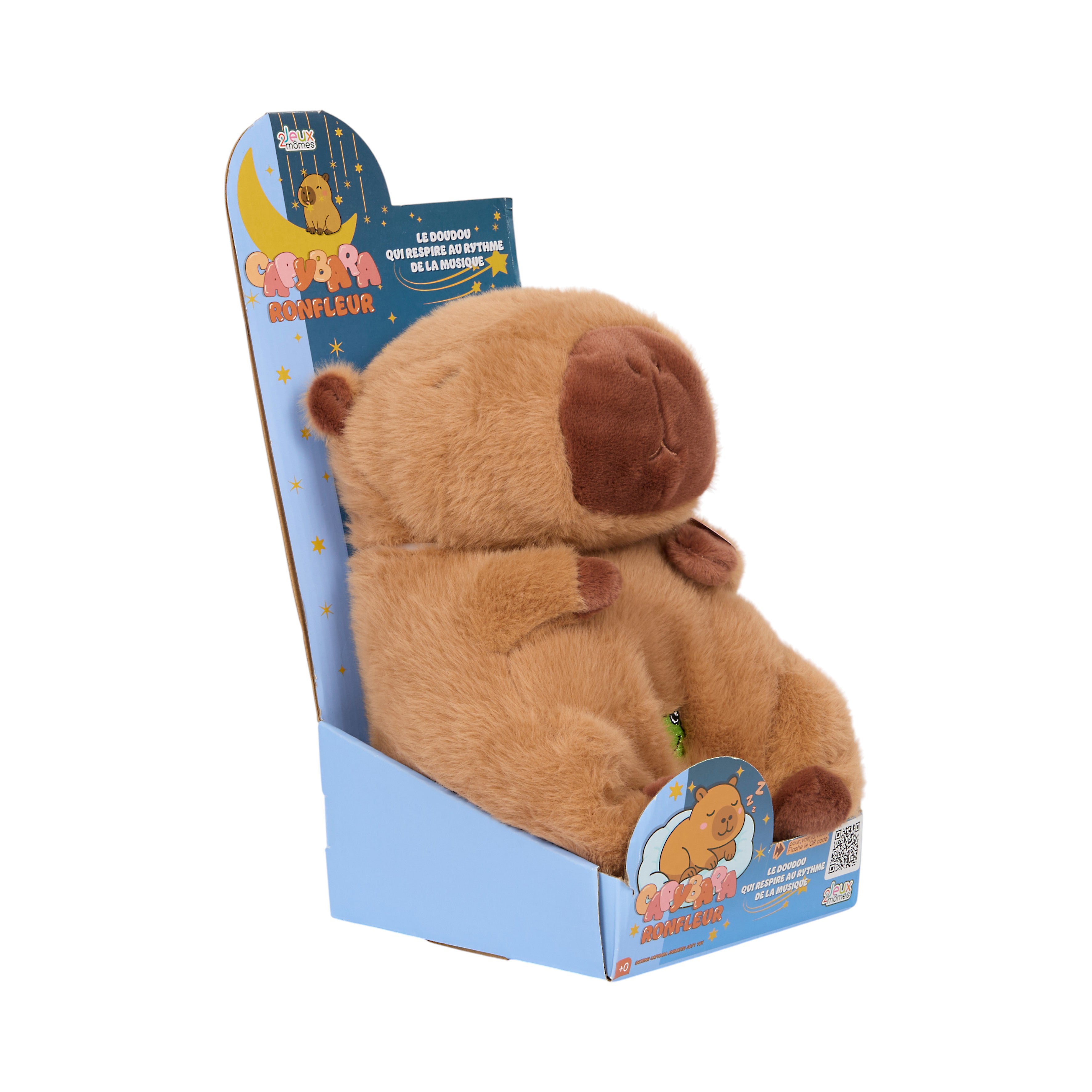 PELUCHE CAPYBARA RONFLEUR A PILES