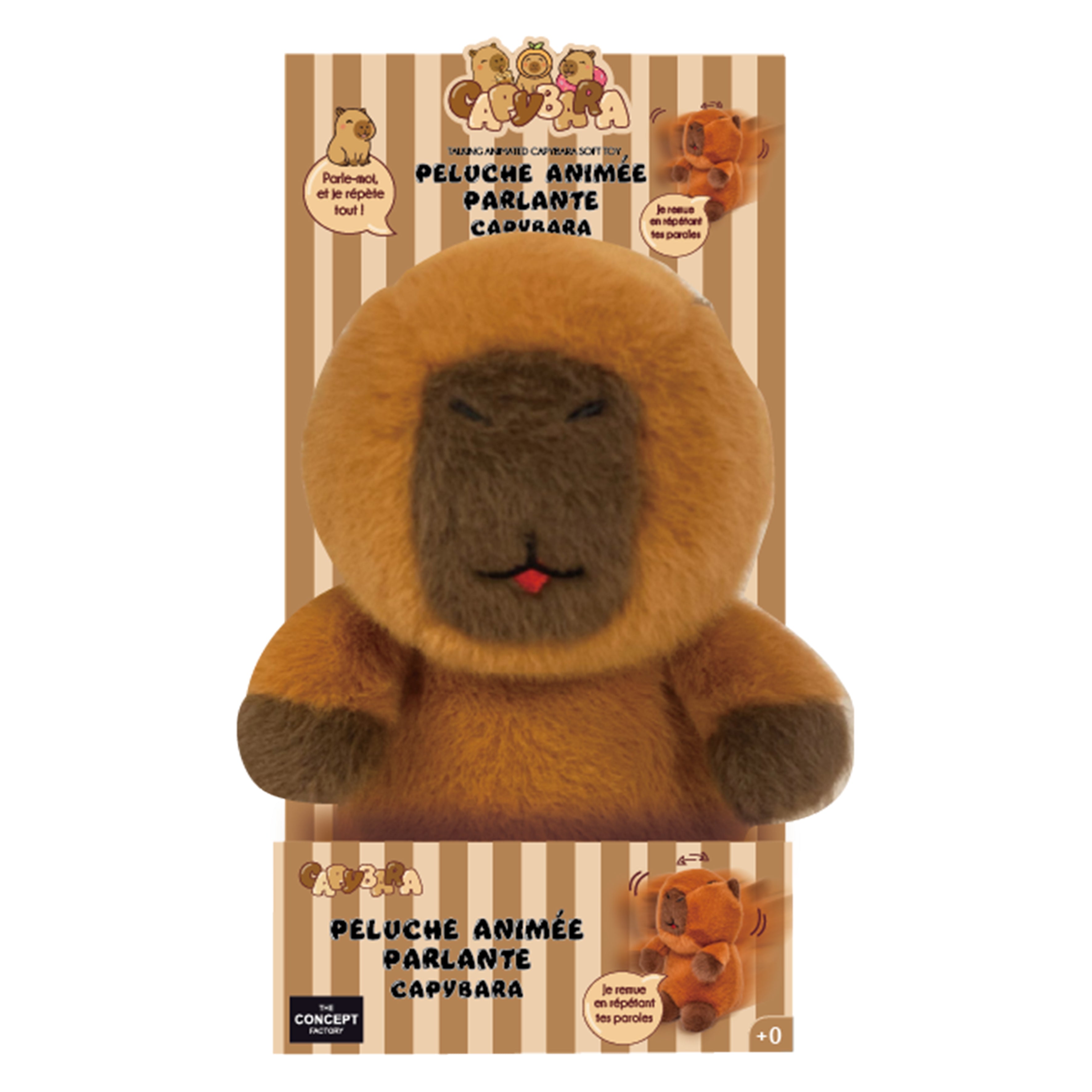 PELUCHE PARLANT ANIMEE CAPYBARA A PILES