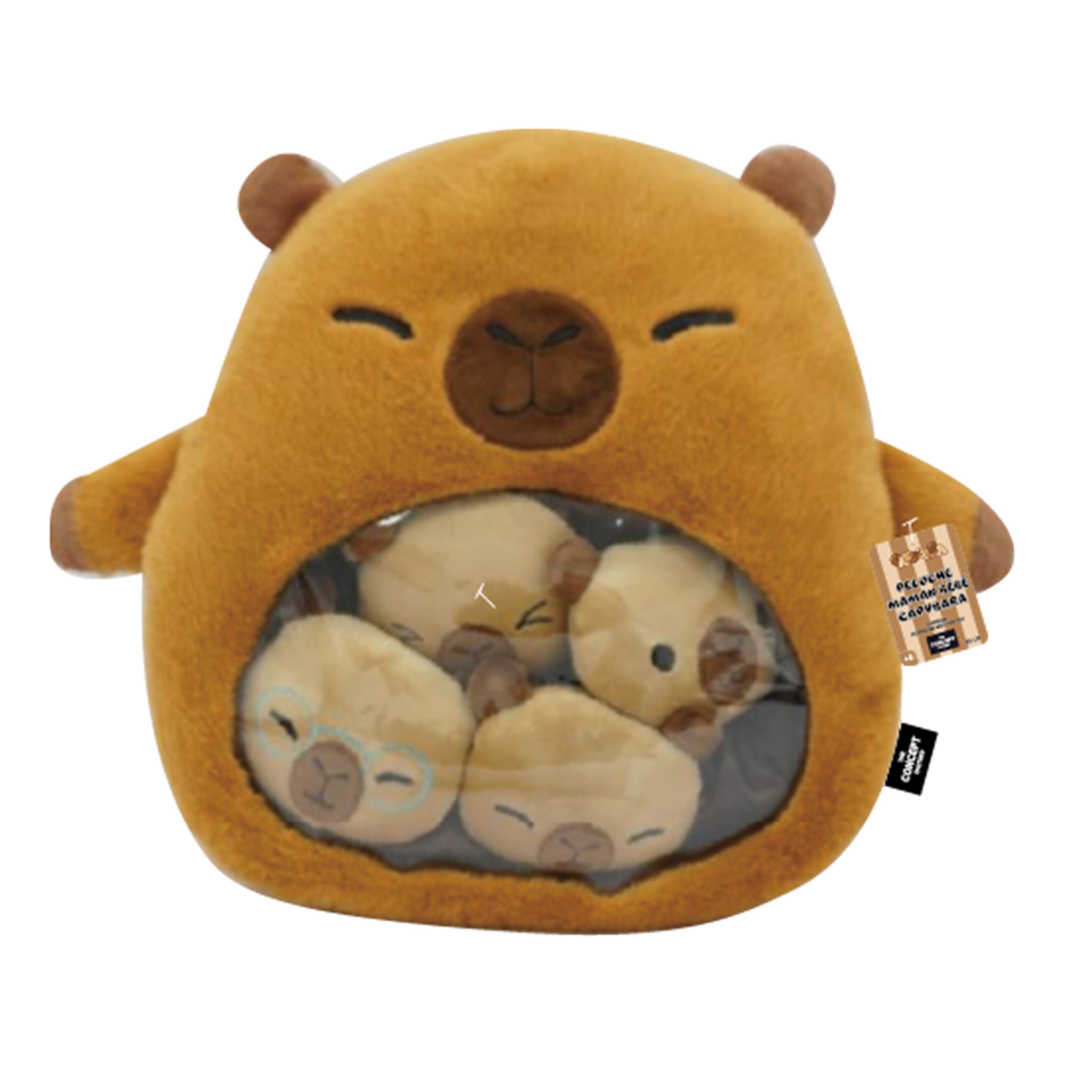 PELUCHE MAMAN BEBE CAPYBARA