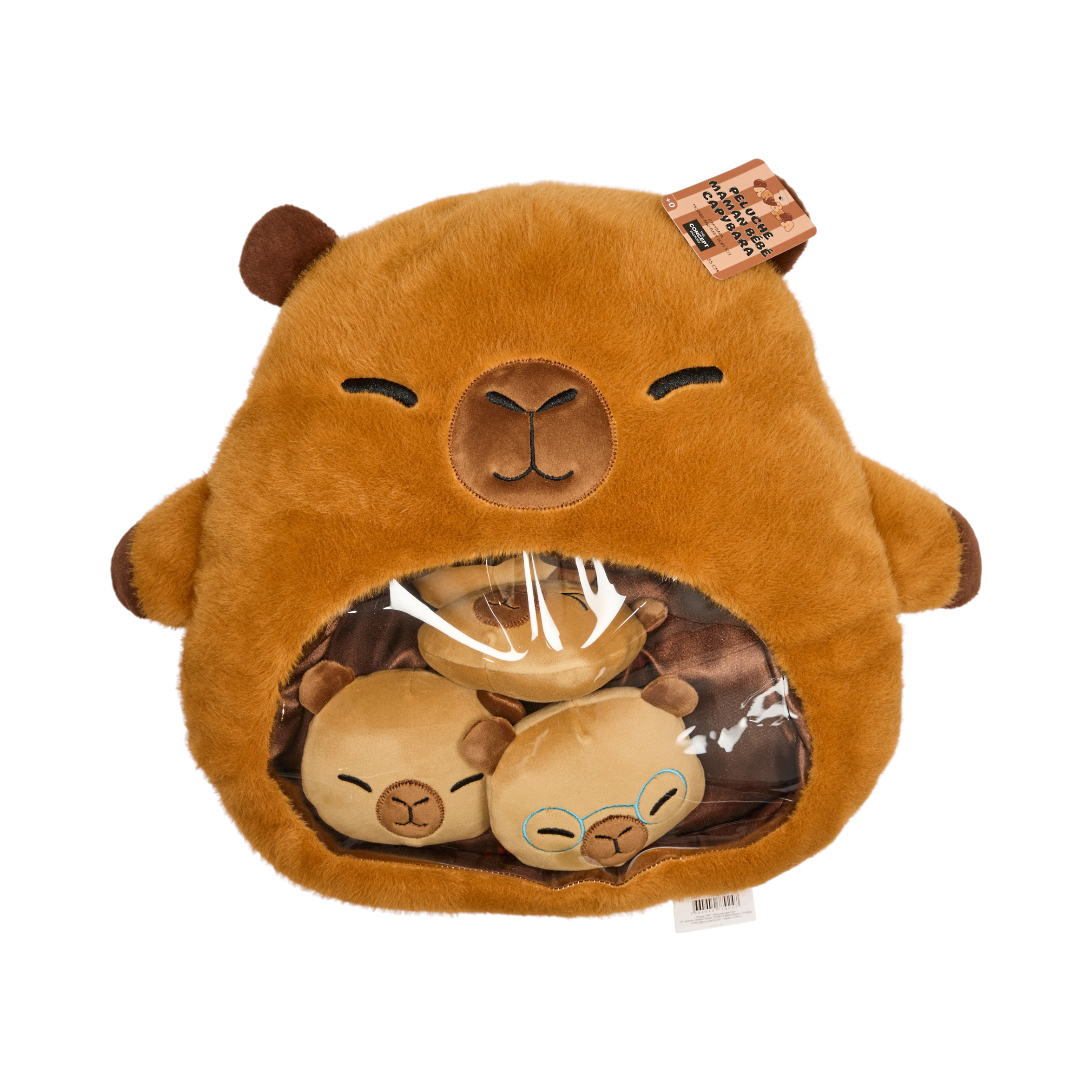 PELUCHE MAMAN BEBE CAPYBARA