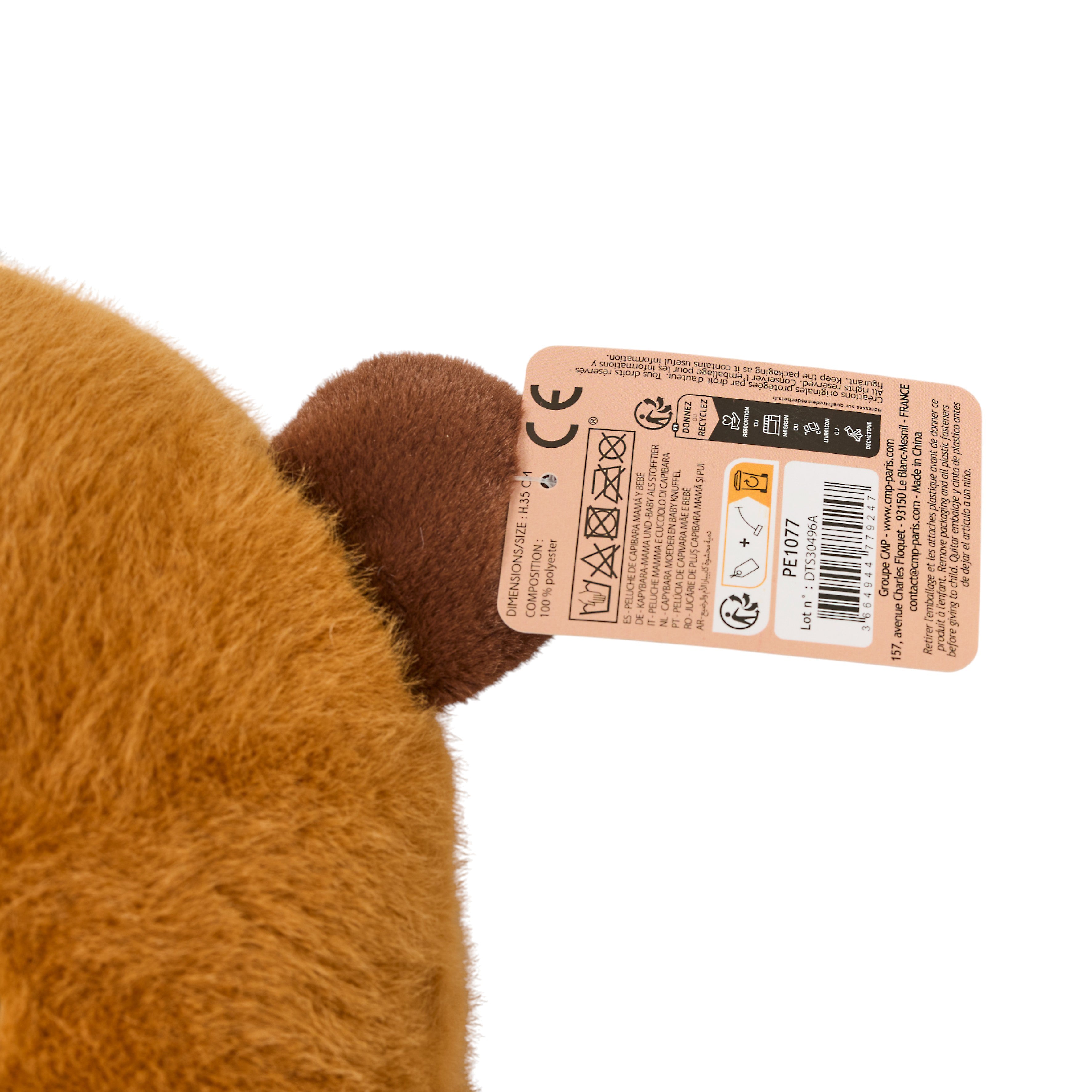 PELUCHE MAMAN BEBE CAPYBARA