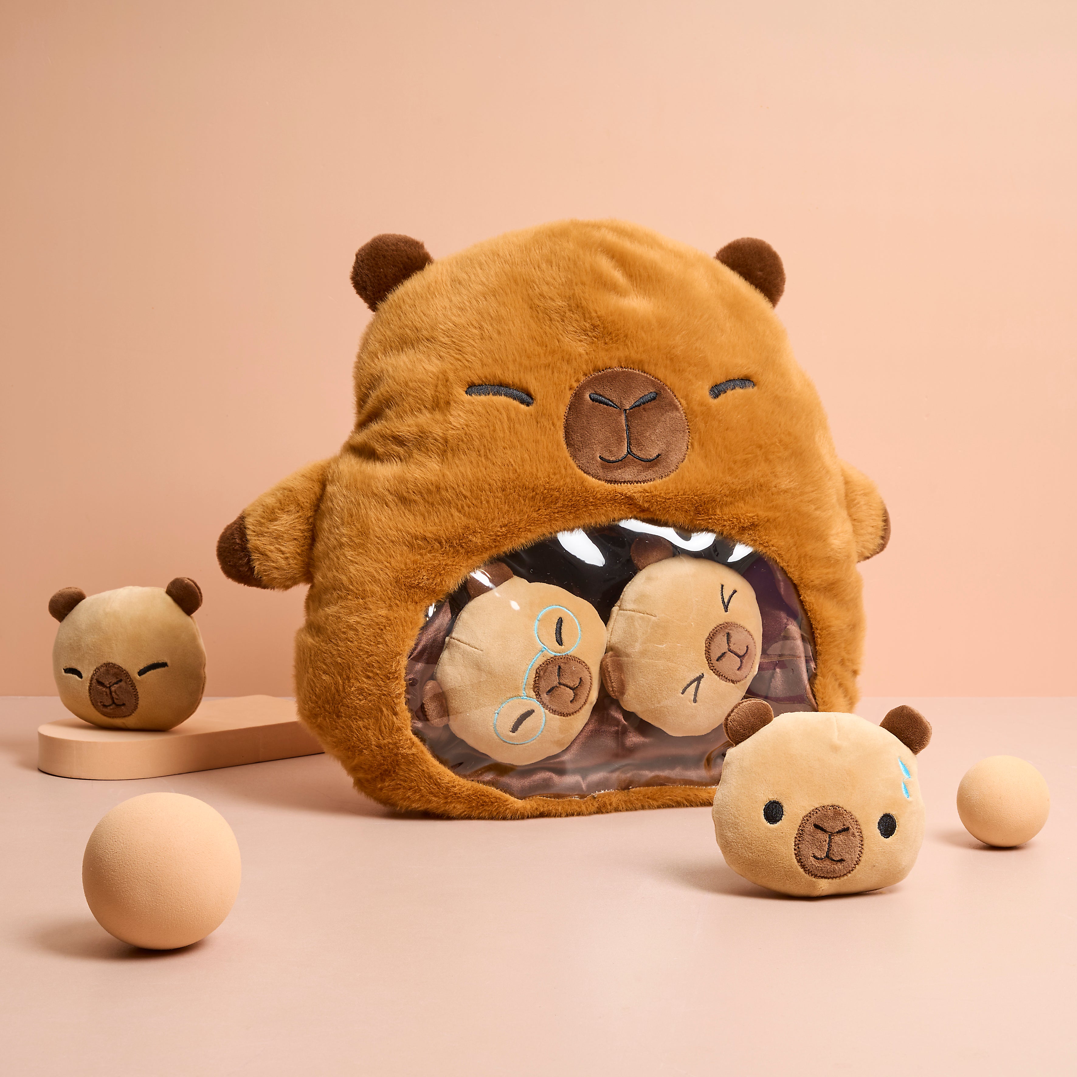 PELUCHE MAMAN BEBE CAPYBARA