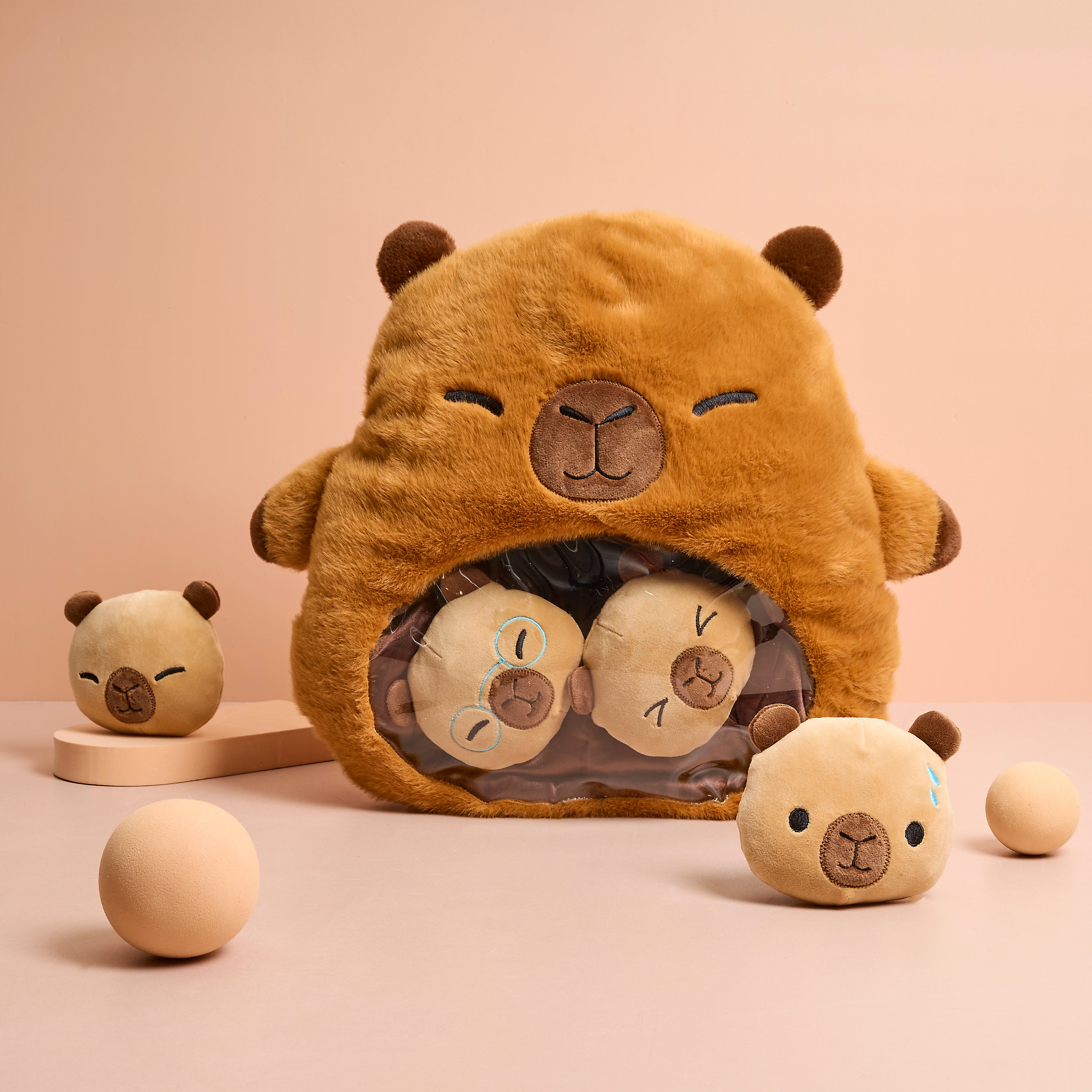 PELUCHE MAMAN BEBE CAPYBARA