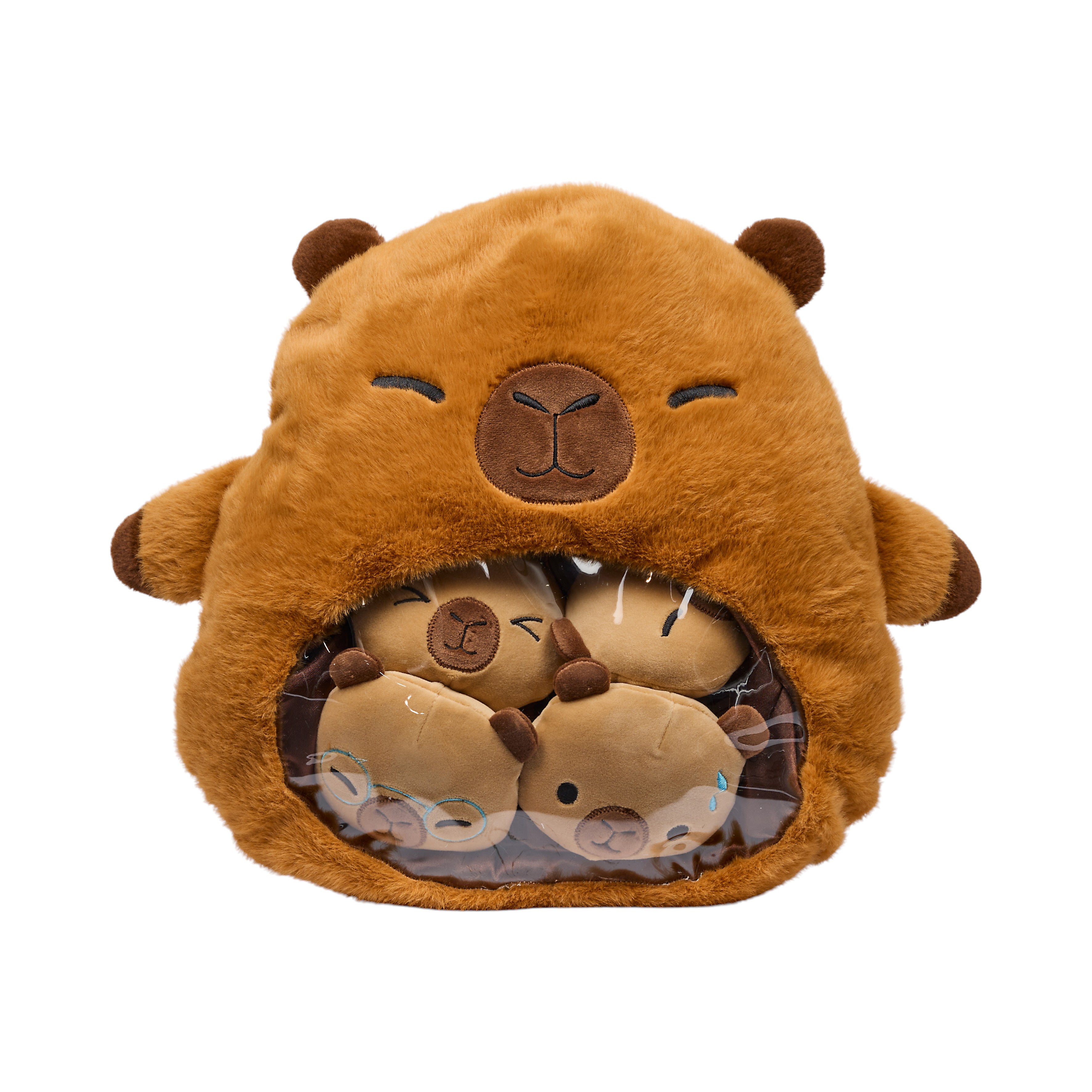 PELUCHE MAMAN BEBE CAPYBARA
