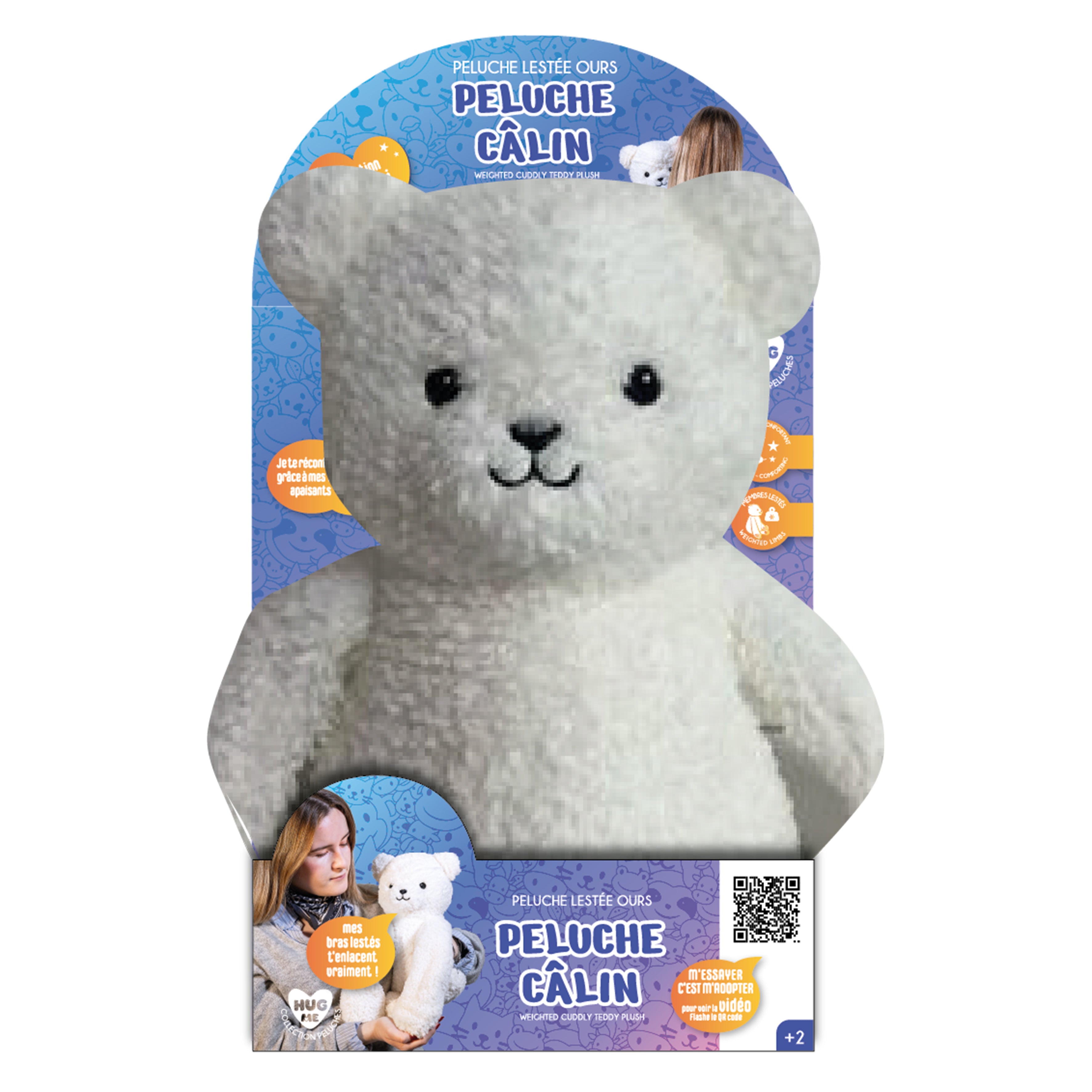 PELUCHE OURS CALIN LESTEE