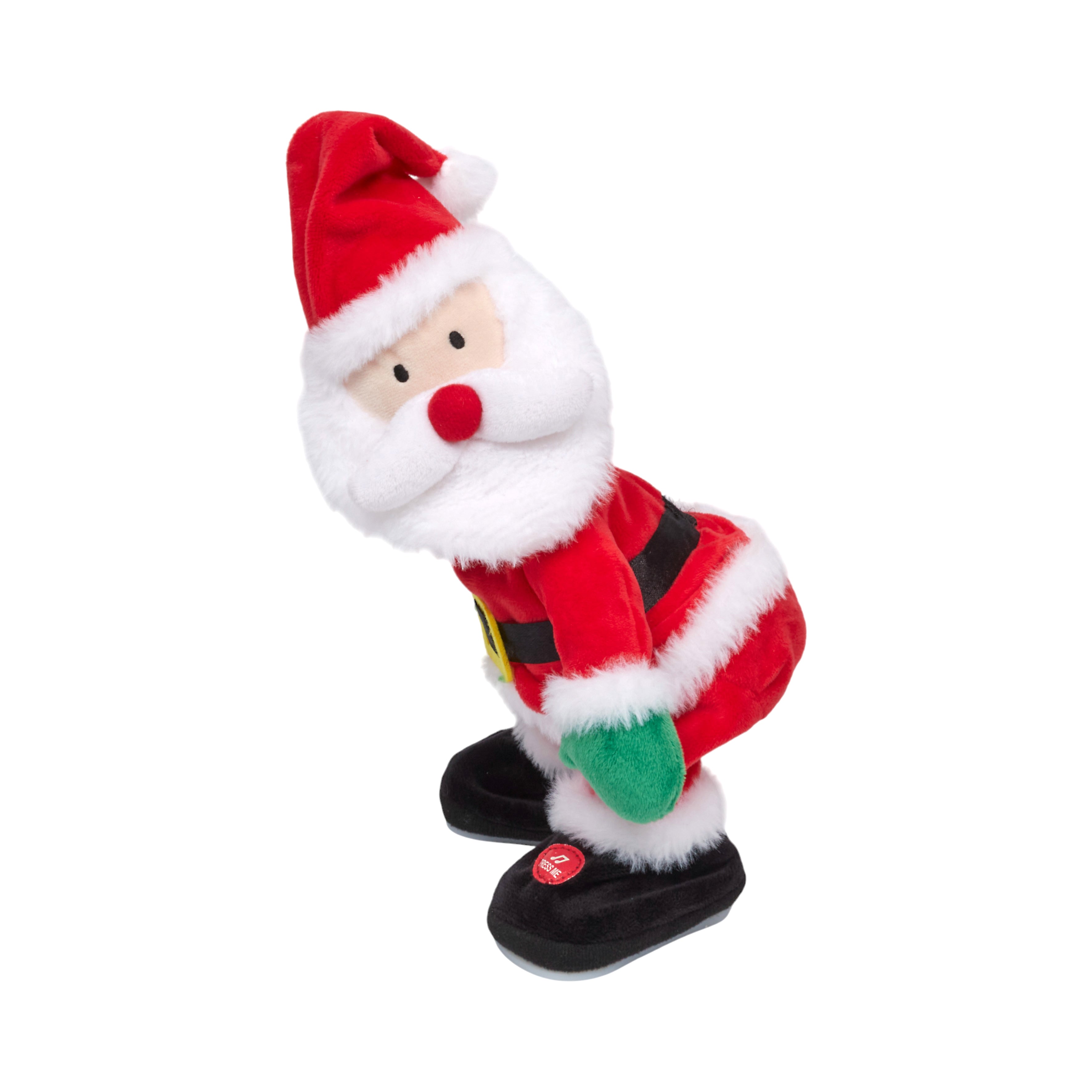 PELUCHE PERE NOEL CHANTEUR A PILES