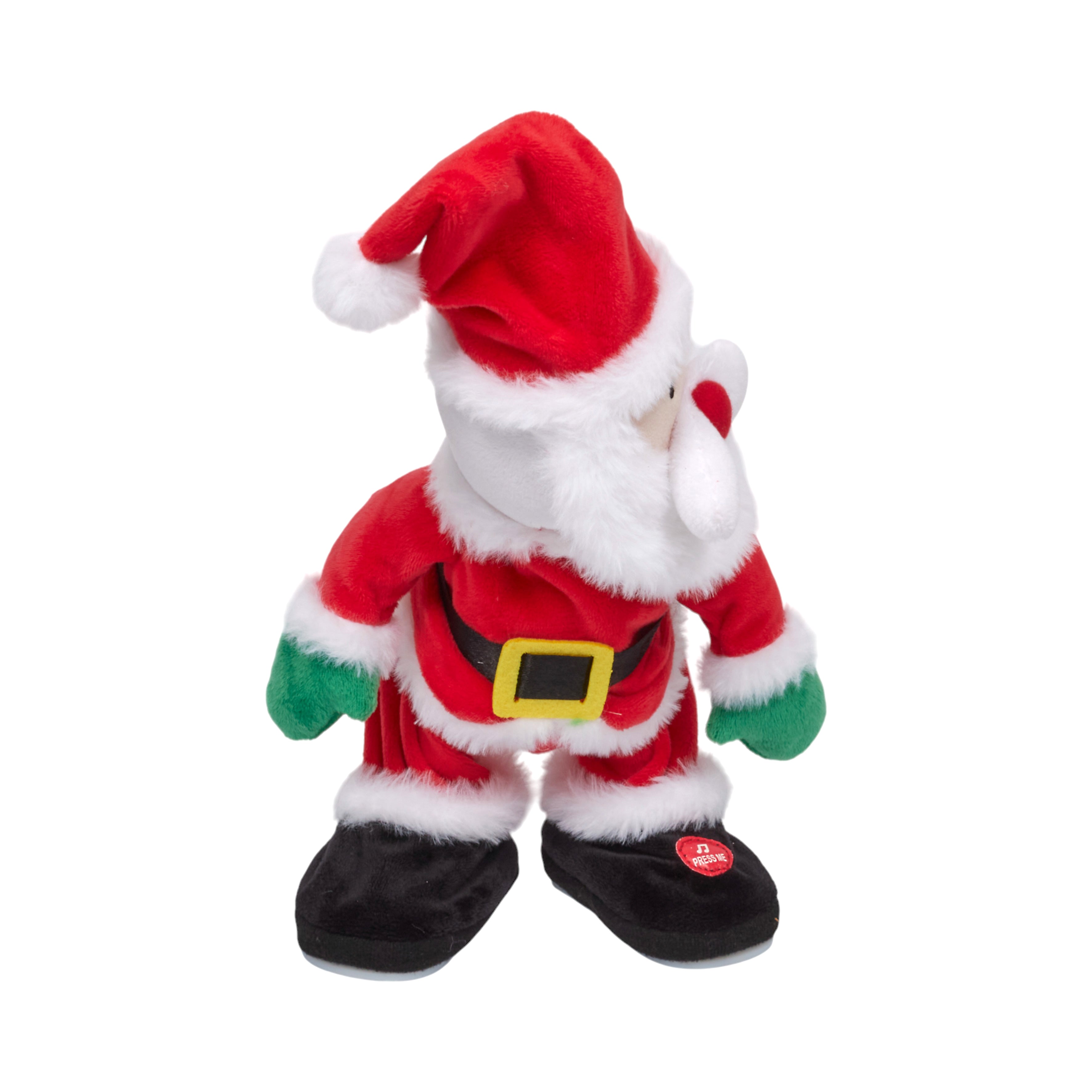 PELUCHE PERE NOEL CHANTEUR A PILES