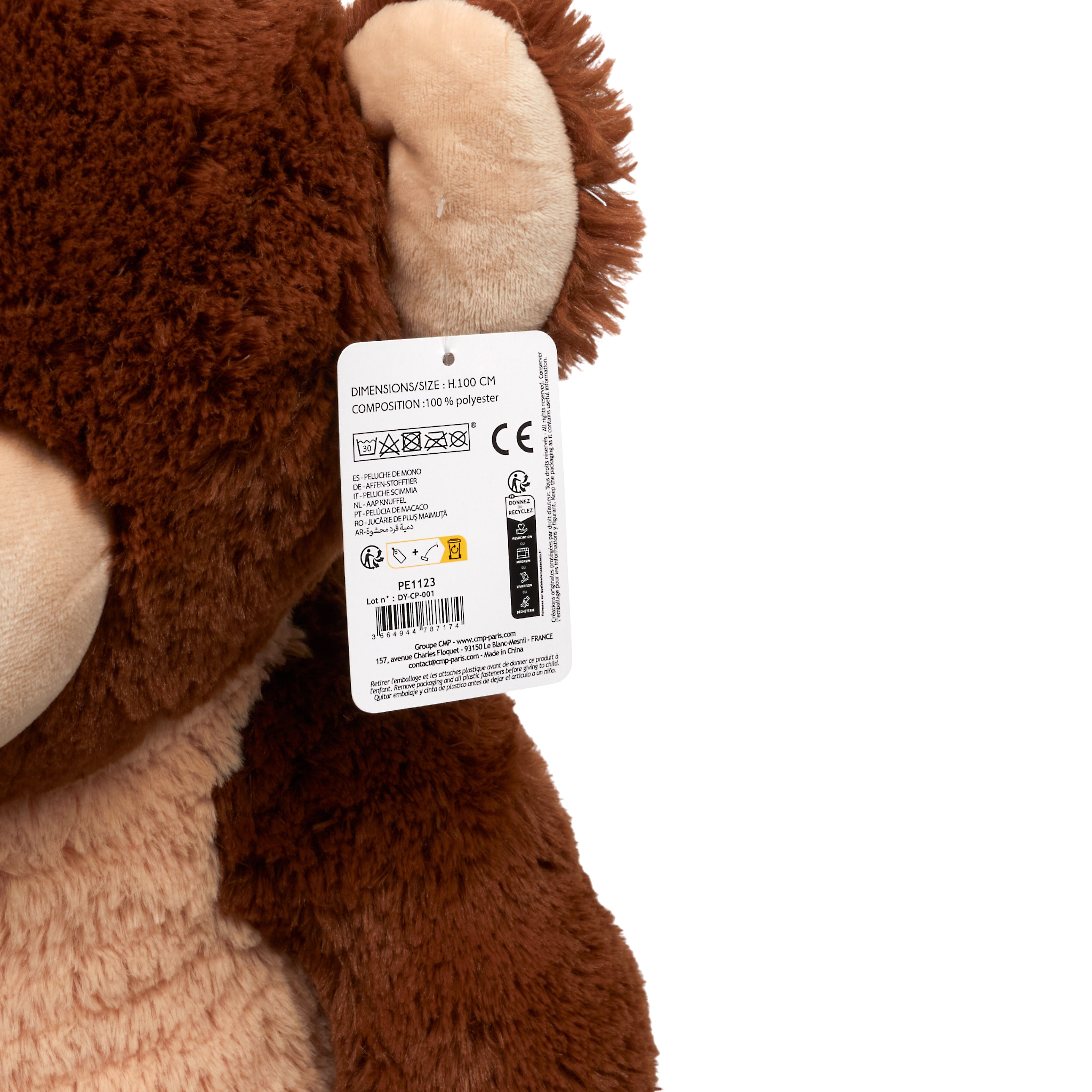 PELUCHE SINGE 100CM