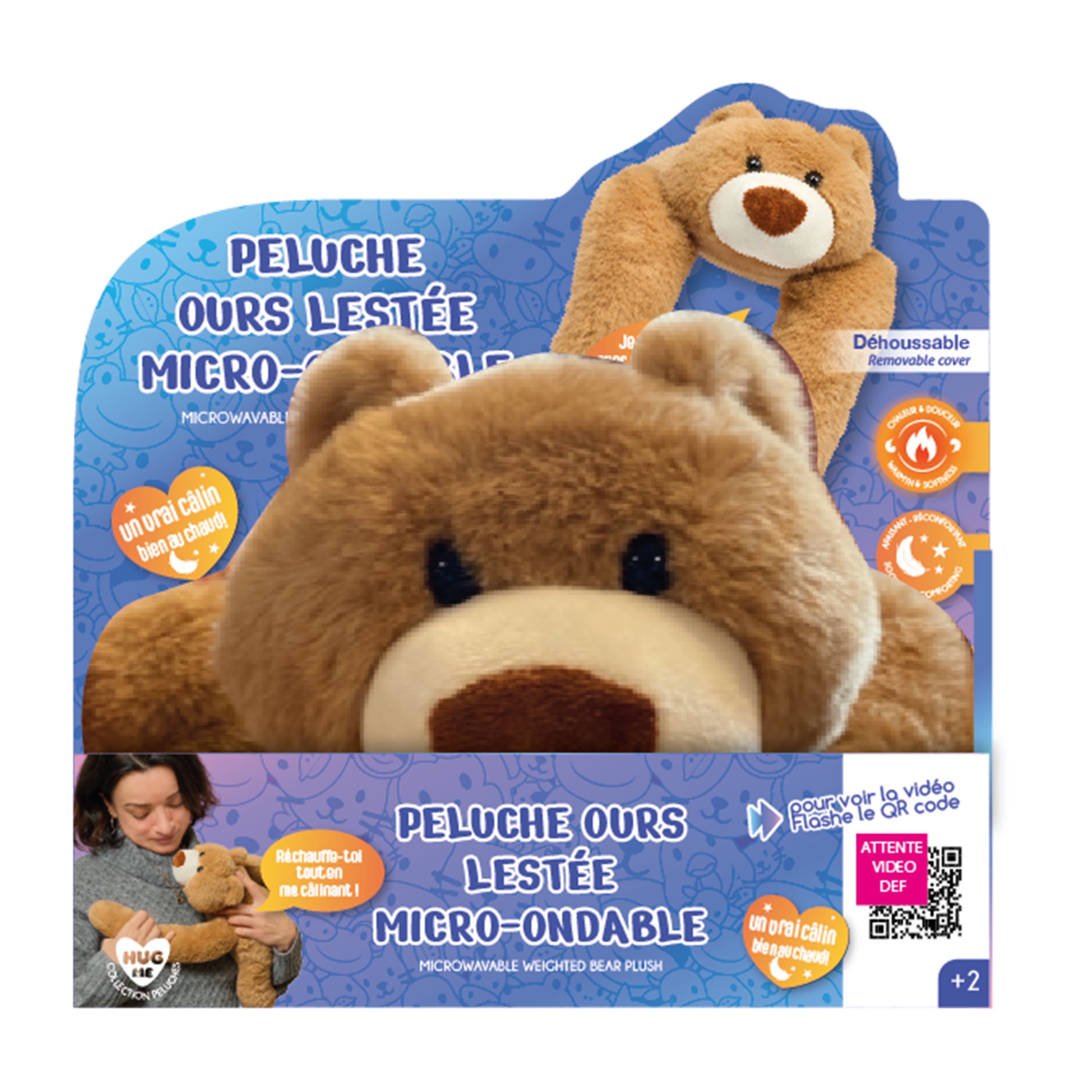 PELUCHE OURS LESTEE MICRO ONDABLE