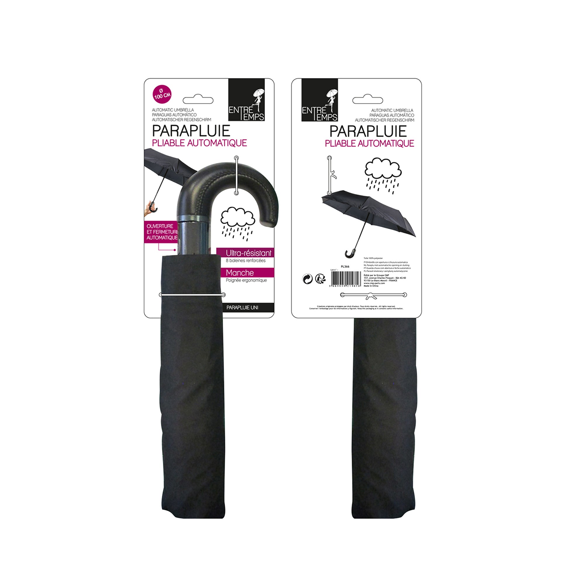 PARAPLUIE OUVERTURE ET FERMETURE AUTOMATIQUE