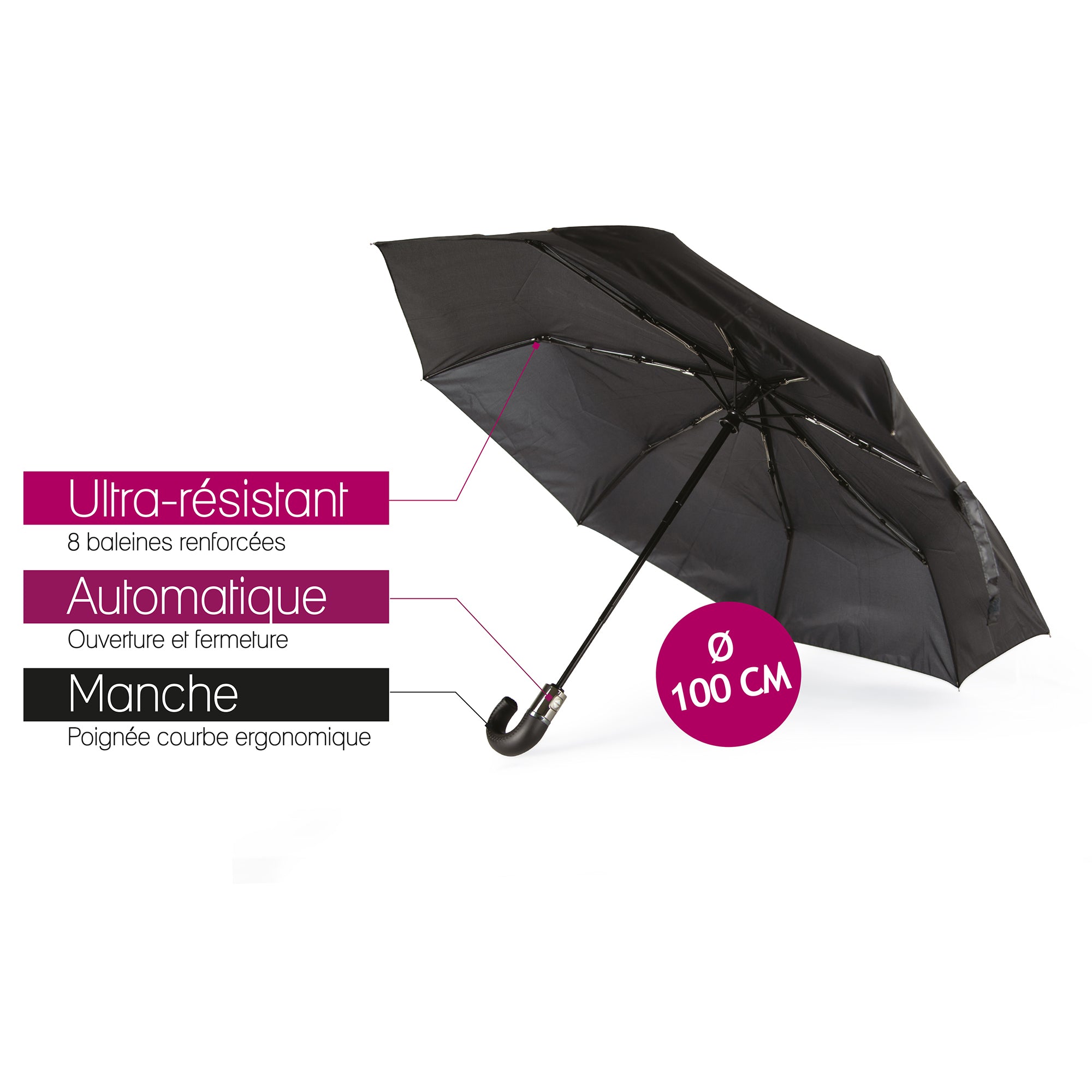 PARAPLUIE OUVERTURE ET FERMETURE AUTOMATIQUE