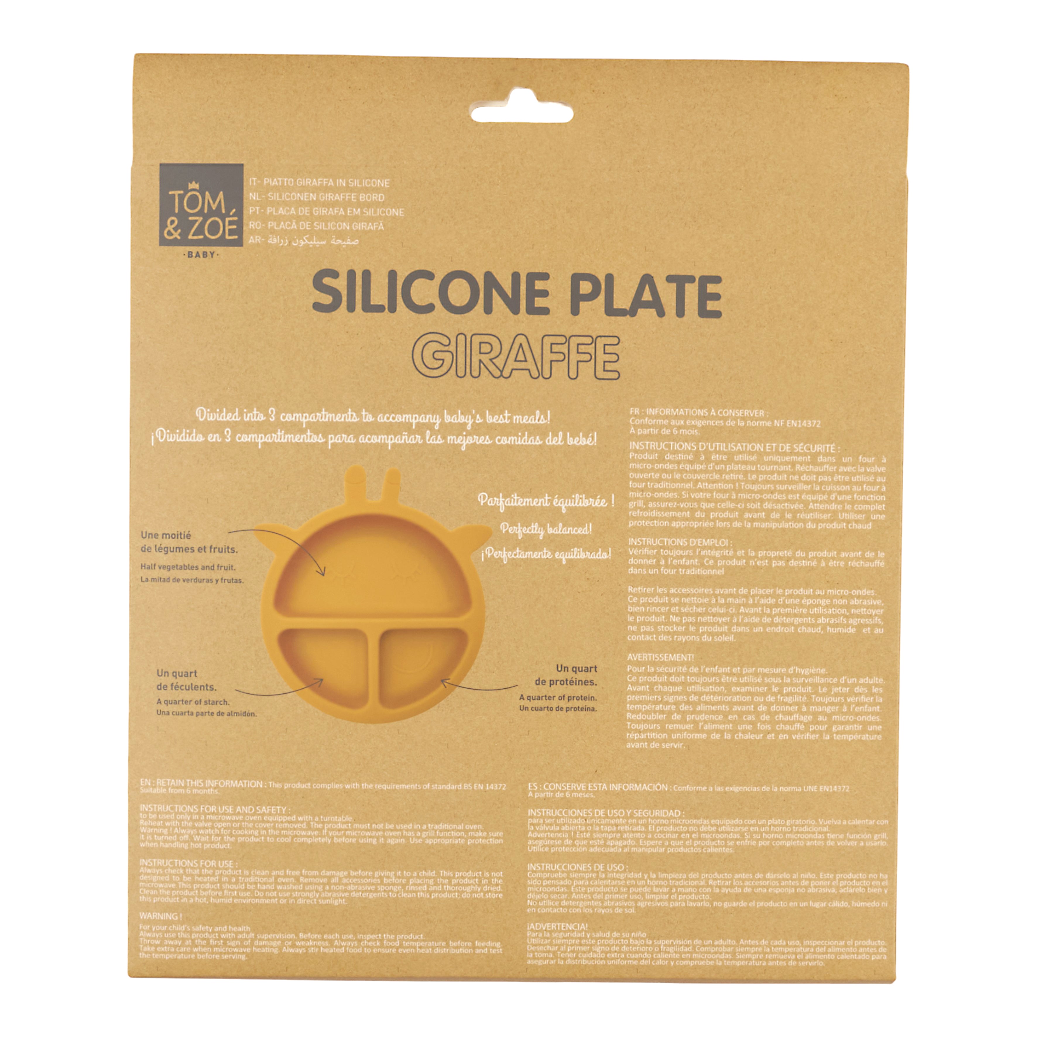 ASSIETTE SILICONE GIRAFE