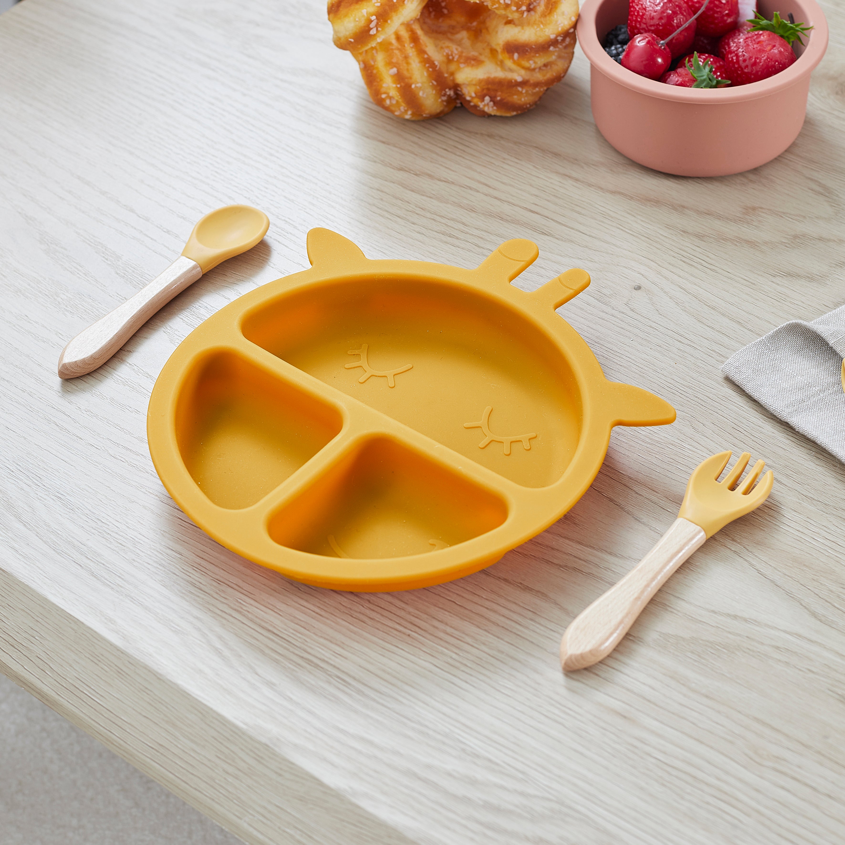ASSIETTE SILICONE GIRAFE