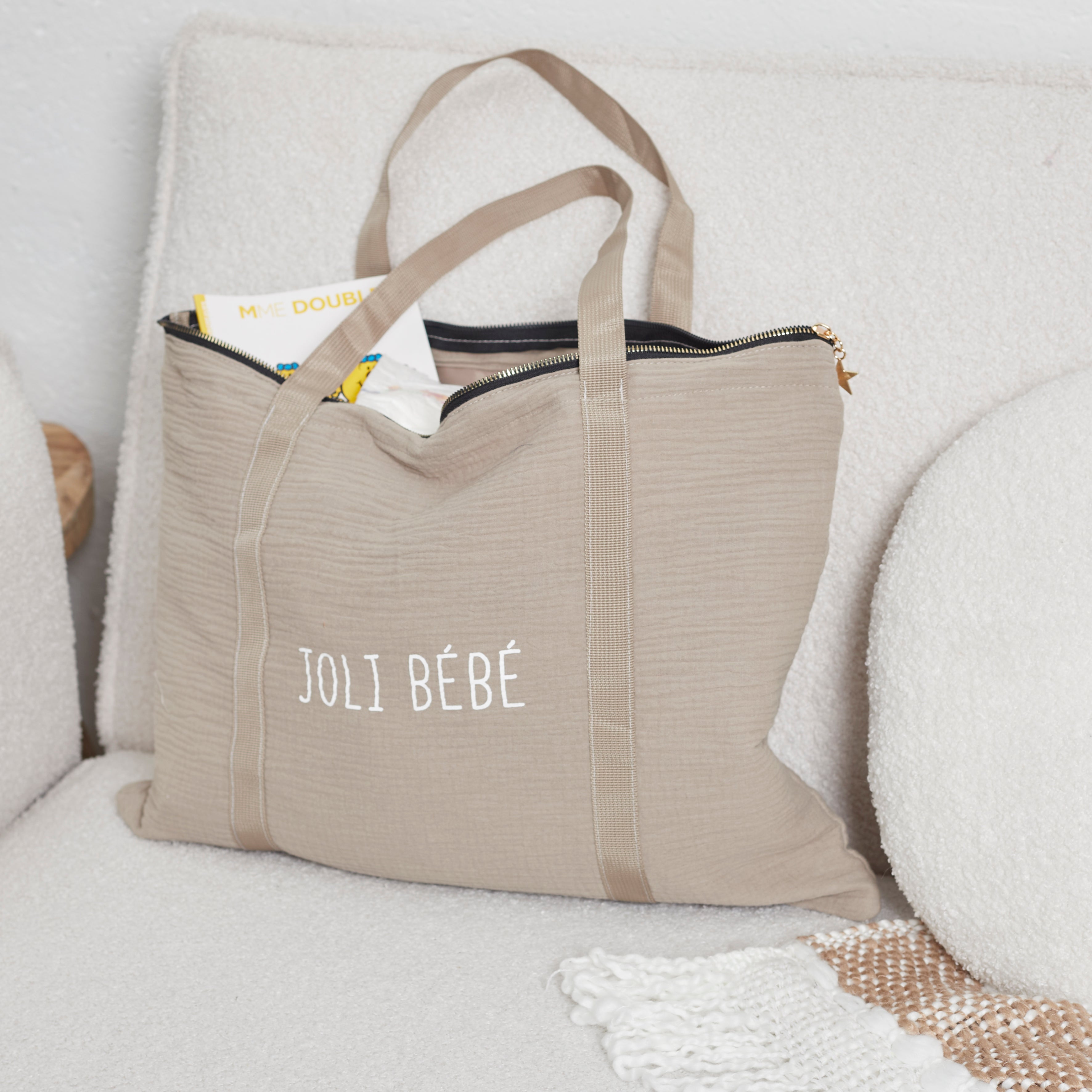 TOTE BAG ZIPPER 50X38CM