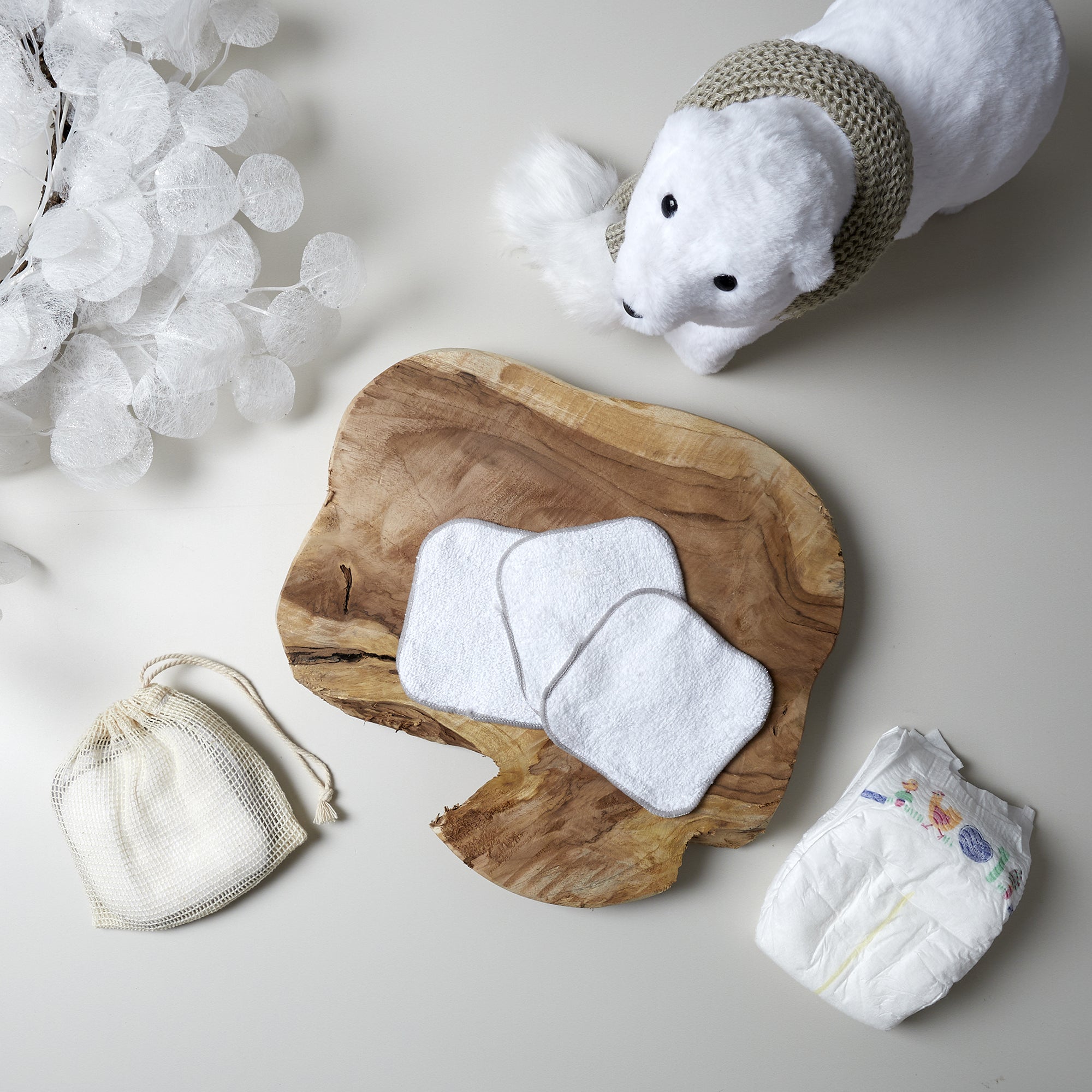 CARRE COTON BEBE X10 ET FILET DE LAVAGE