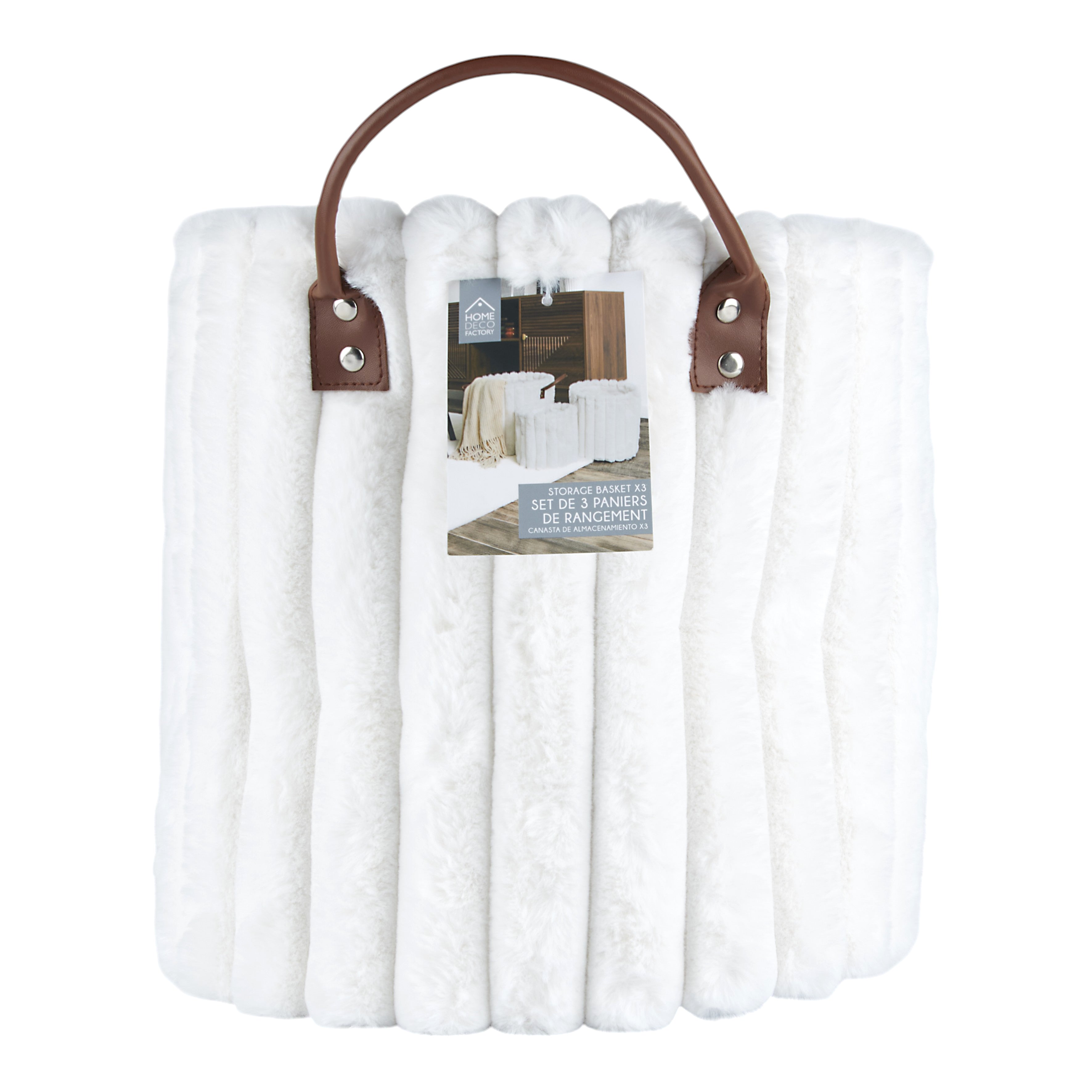 PANIER RANGEMENT X3 EFFET FOURURE